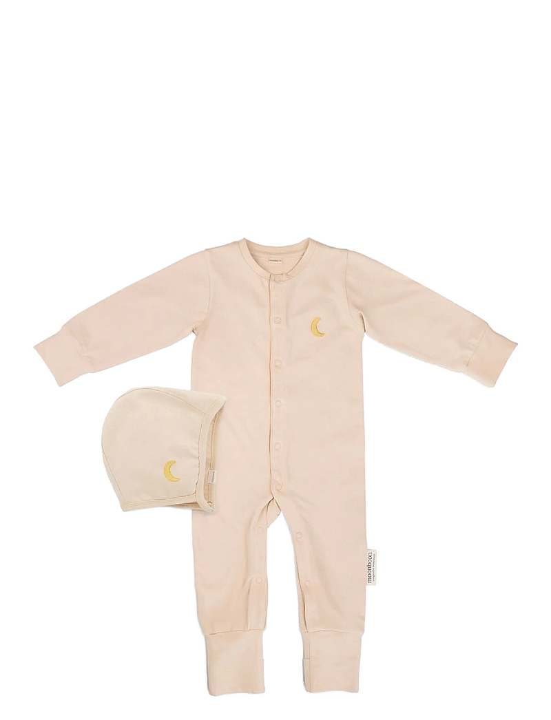 Moonboon - Sleep suit & bonnet giftbox, 9-12 m. - sets mit langärmeligem t-shirt - rose cloud - 0