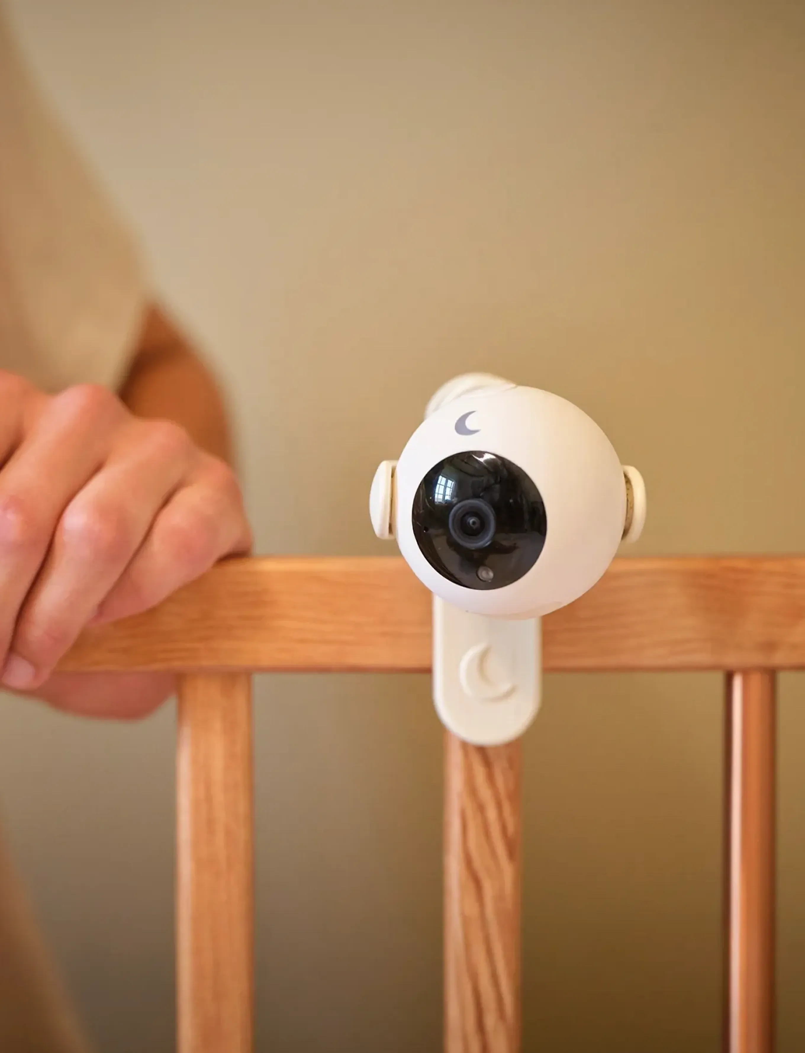 Moonboon Intelligent Babyalarm Med Kamera, Børn, Clip-On Babyalarm, Cream, Str: ONE SIZE