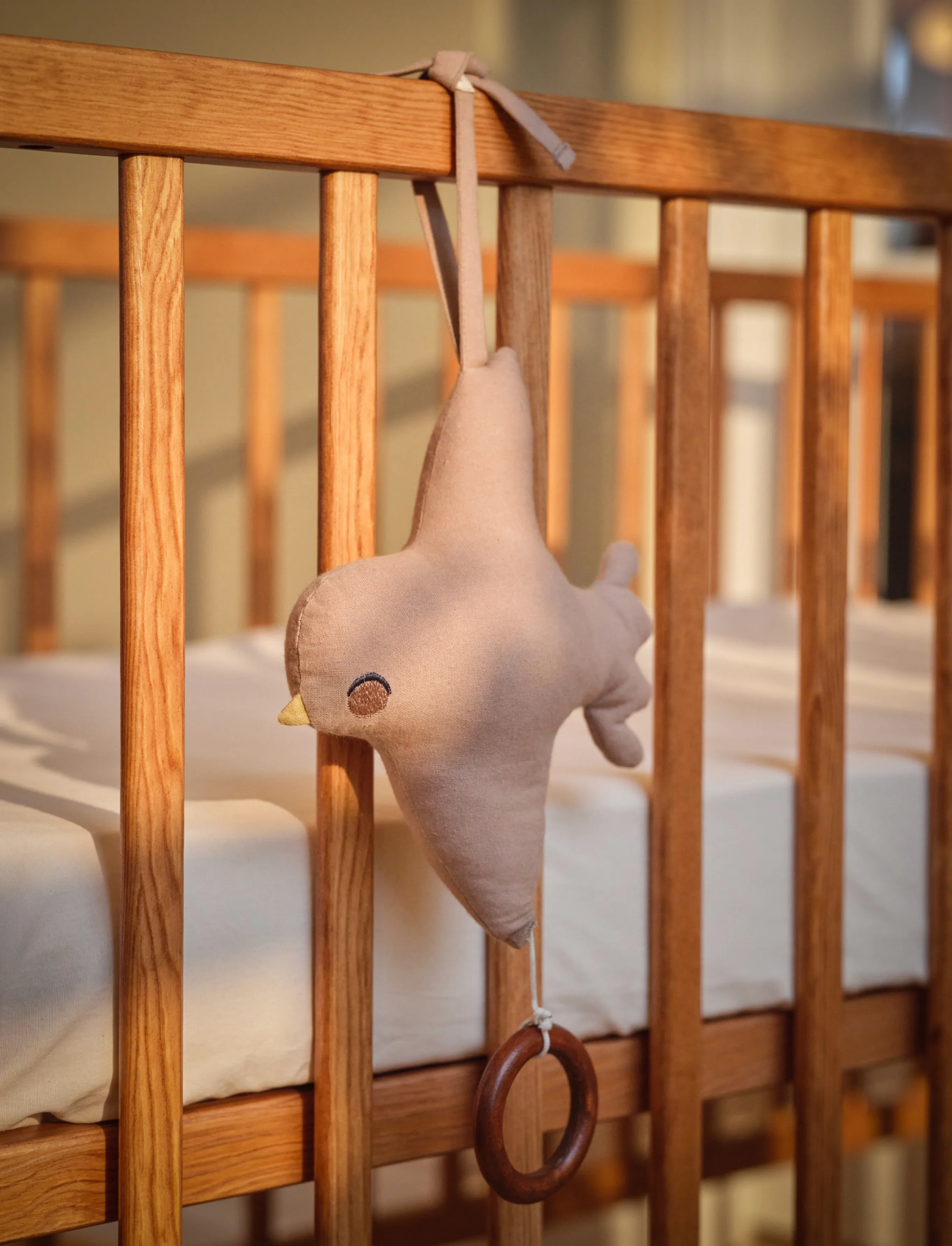 Moonboon Uro Med Musik, One Size, Baby Nursery, Beige - Mobiles, Kinder