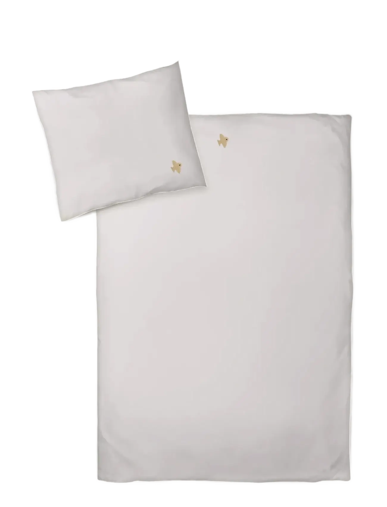 Moonboon Baby Bed Linen Embroidery, DK SIZE:70X100/35X40, Grey, Søvntid > Sengesæt, Børn