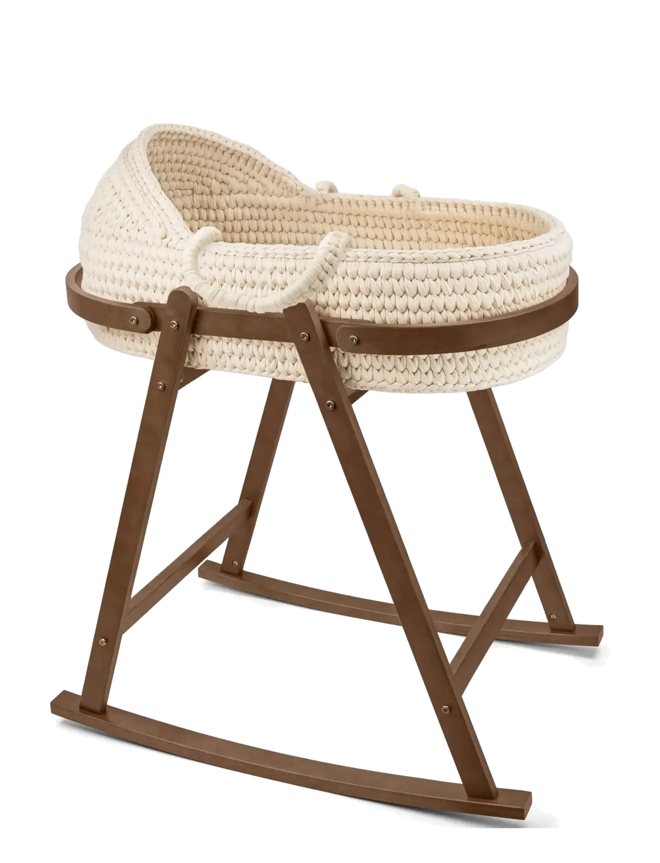 Moonboon - Crocheted Moses Basket and Stand (bundle) - moseskörbe - nature - 1