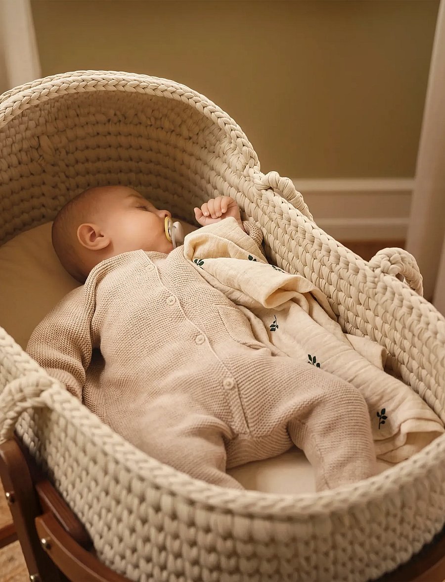 Moonboon - Crocheted Moses Basket and Stand (bundle) - moseskörbe - nature - 3