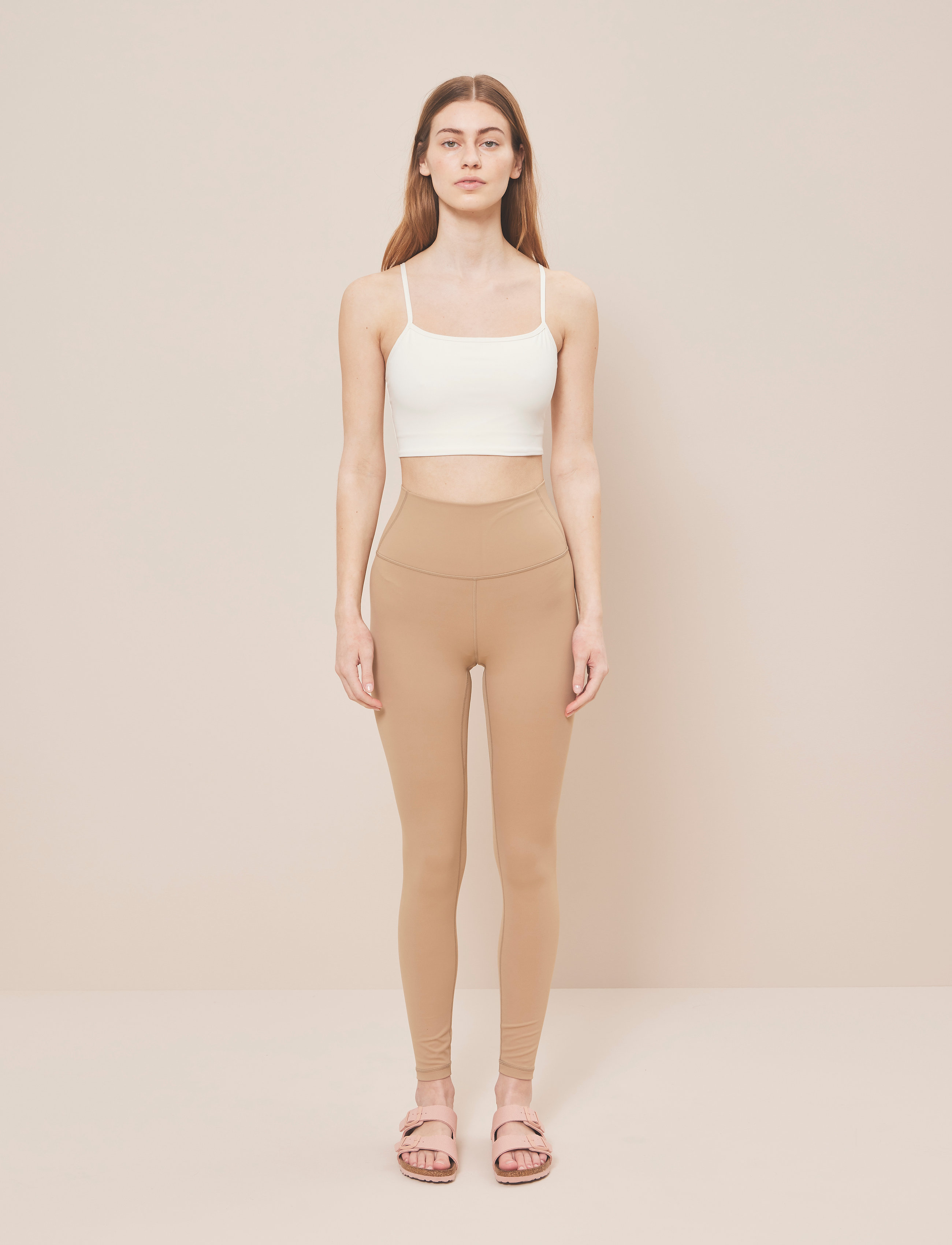 Moonchild Yoga Wear Lunar Luxe Legging 28", XS, Sport, Beige - Running-training Tights, Frauen
