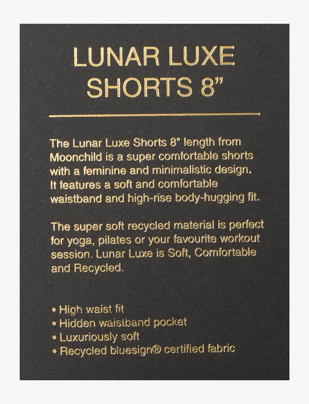 Moonchild Yoga Wear - Lunar Luxe Shorts 8" - korta tights - black iris - 5