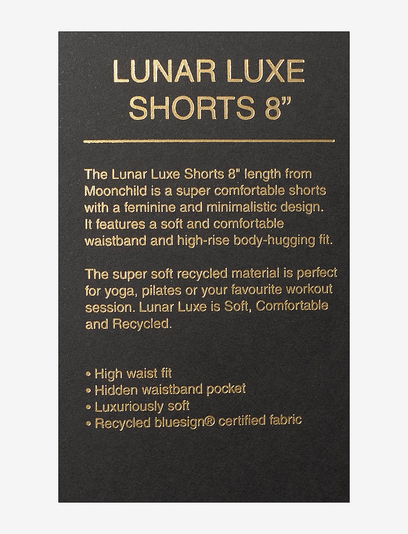 Moonchild Yoga Wear - Lunar Luxe Shorts 8" - 1/2 længde - silver moon - 5