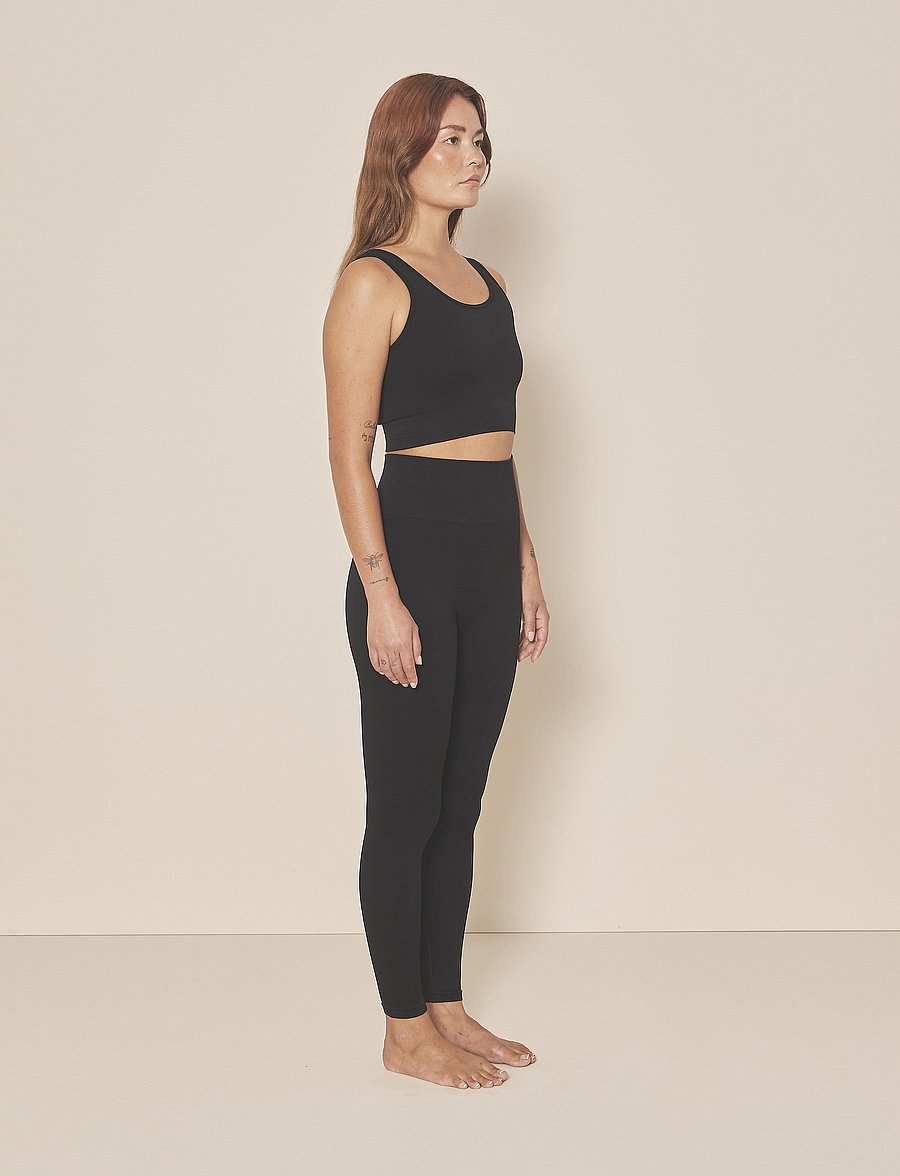Moonchild Yoga Wear - Soft Rib Seamless Legging - træningstights - black iris - 3