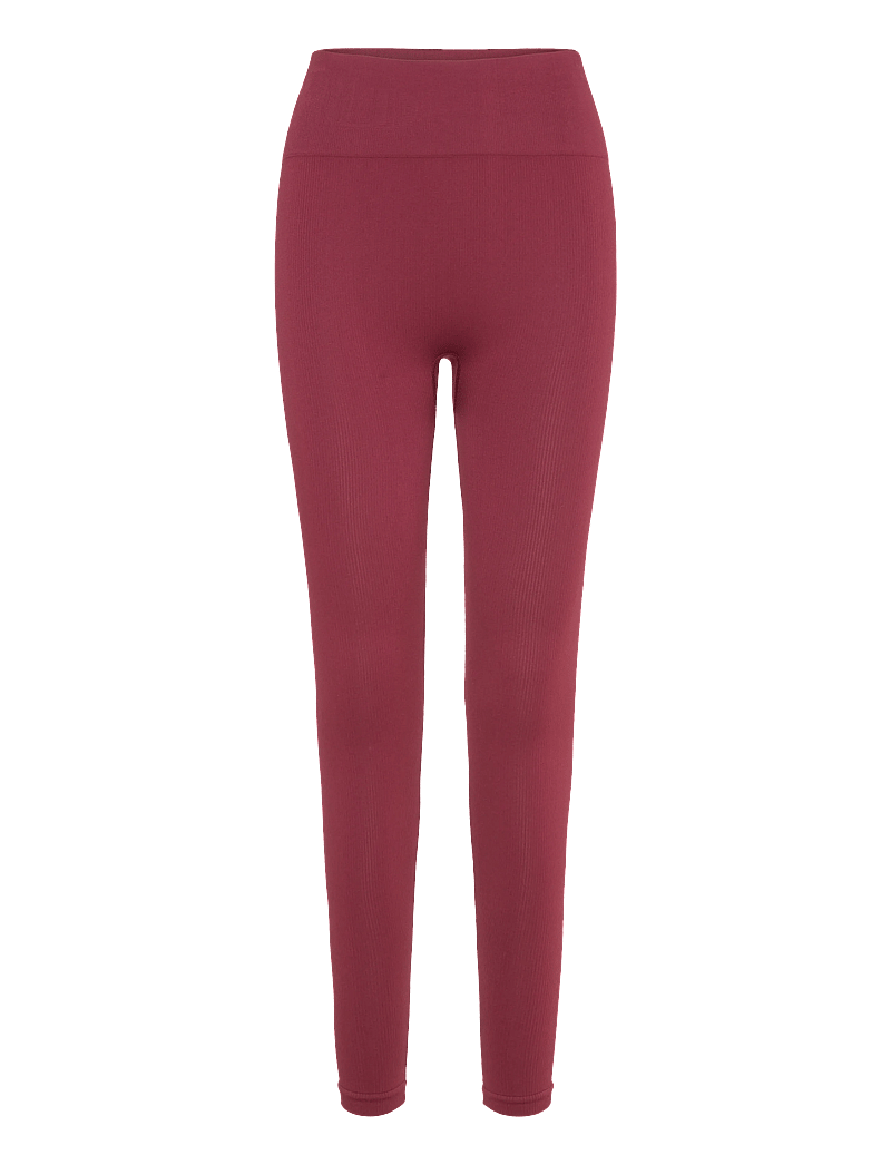 Moonchild Yoga Wear - Soft Rib Seamless Legging - trainingstights - burgundy - 0