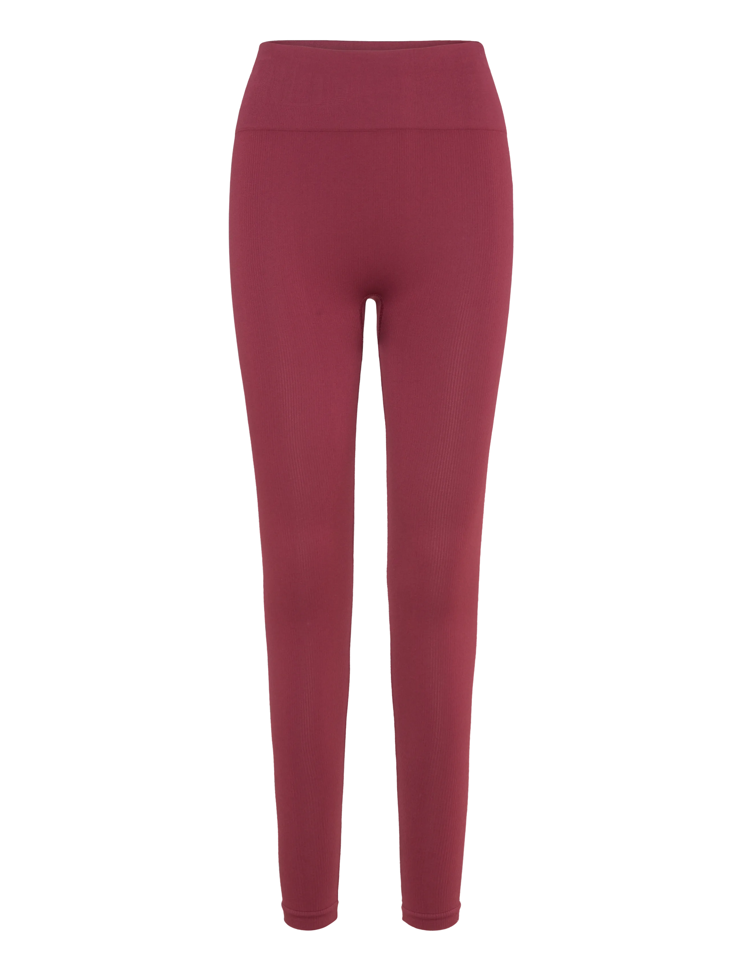 Moonchild Yoga Wear Soft Rib Seamless Legging - Tøj - BURGUNDY / burgundy