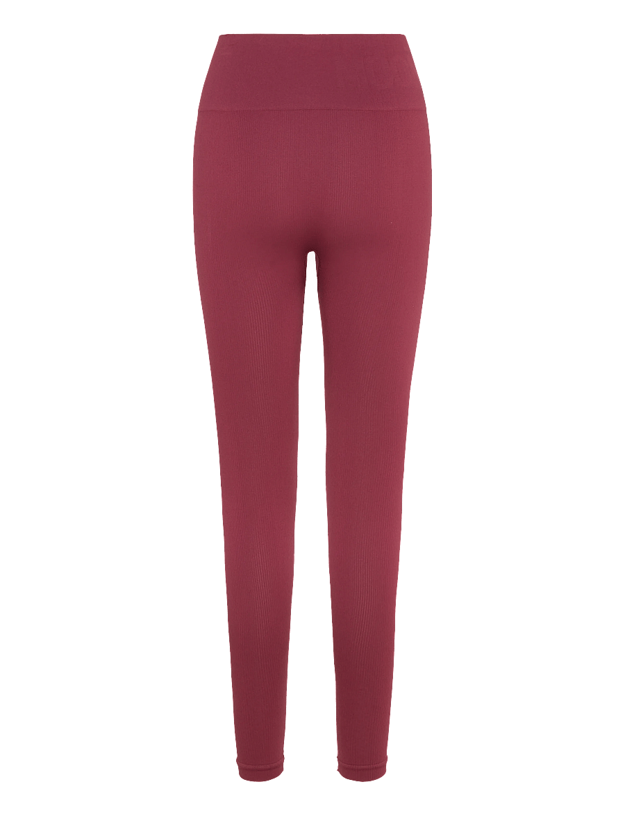 Moonchild Yoga Wear - Soft Rib Seamless Legging - træningstights - burgundy - 1