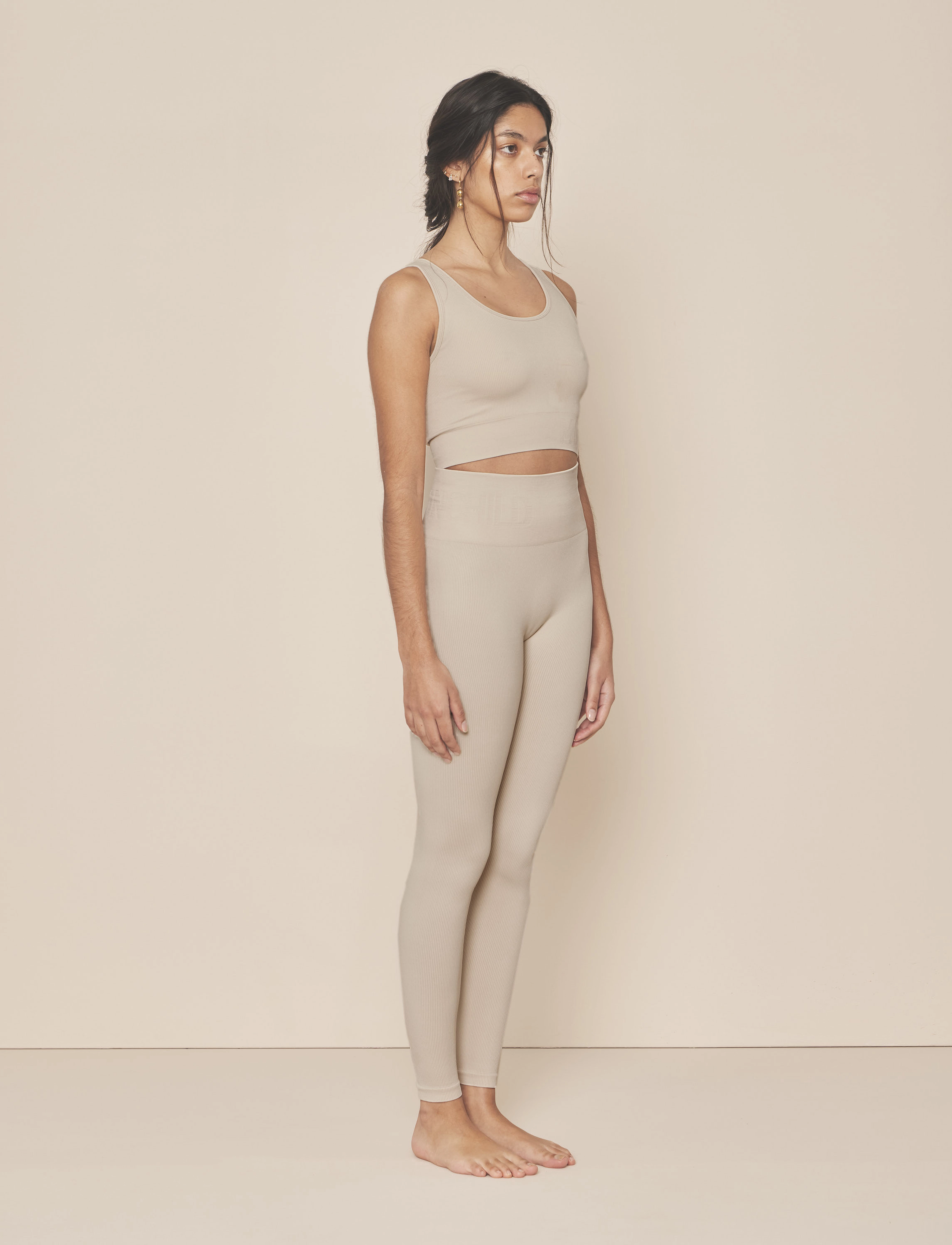 Moonchild Yoga Wear - Soft Rib Seamless Legging - træningstights - rain - 3