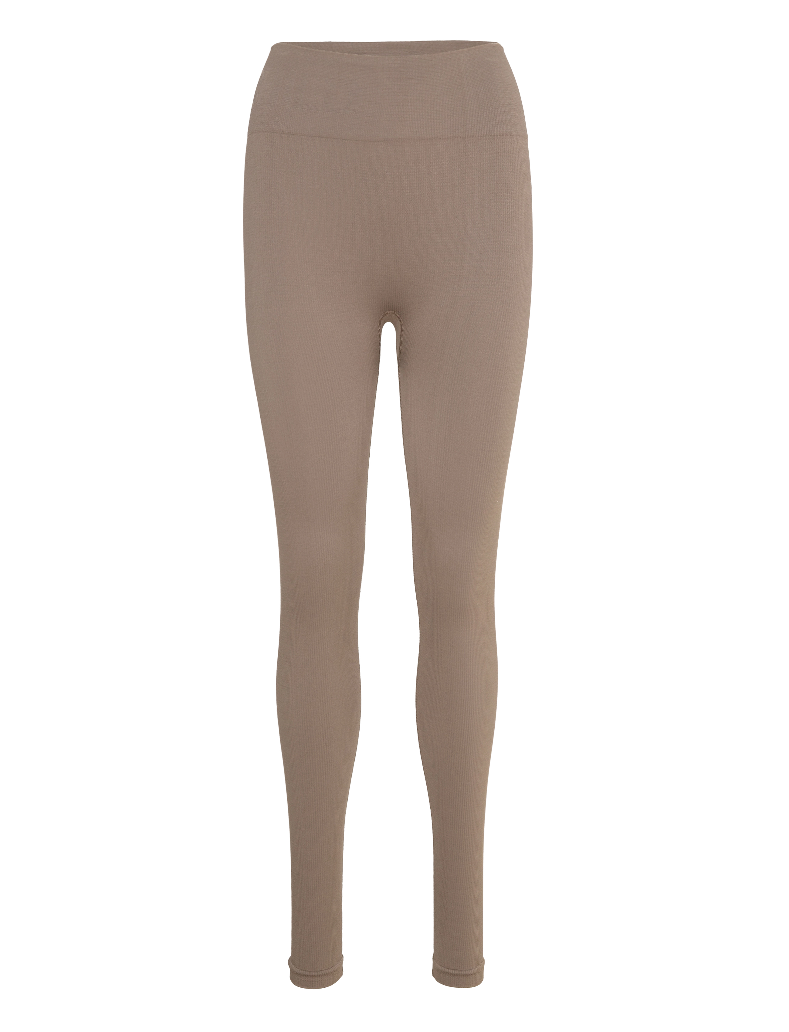 Moonchild Yoga Wear Soft Rib Seamless Legging - Tøj - STORM / beige
