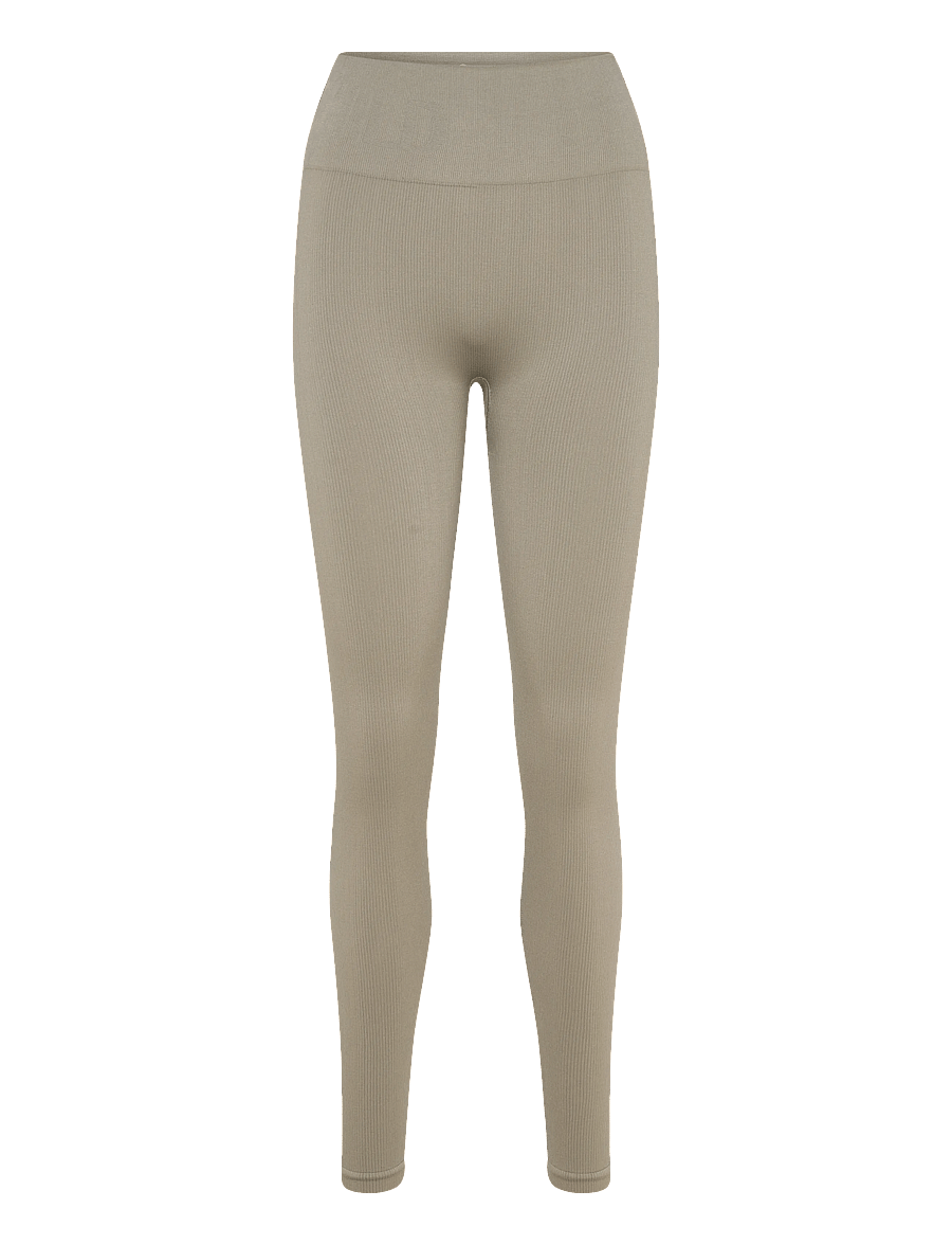 Moonchild Yoga Wear - Soft Rib Seamless Legging - træningstights - vintage khaki - 1