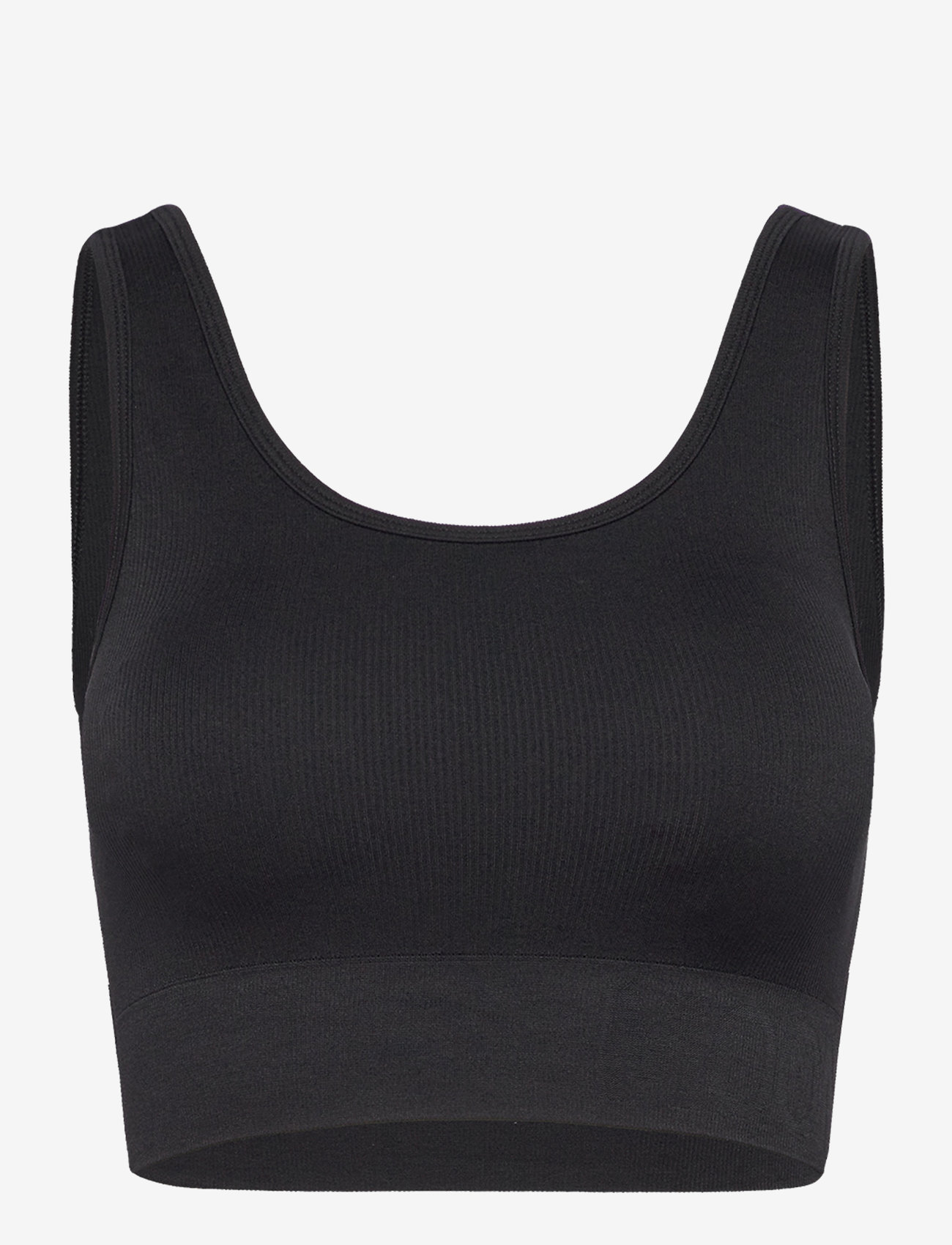 Moonchild Yoga Wear - Soft Rib Seamless Crop Top - crop tops - black iris - 1