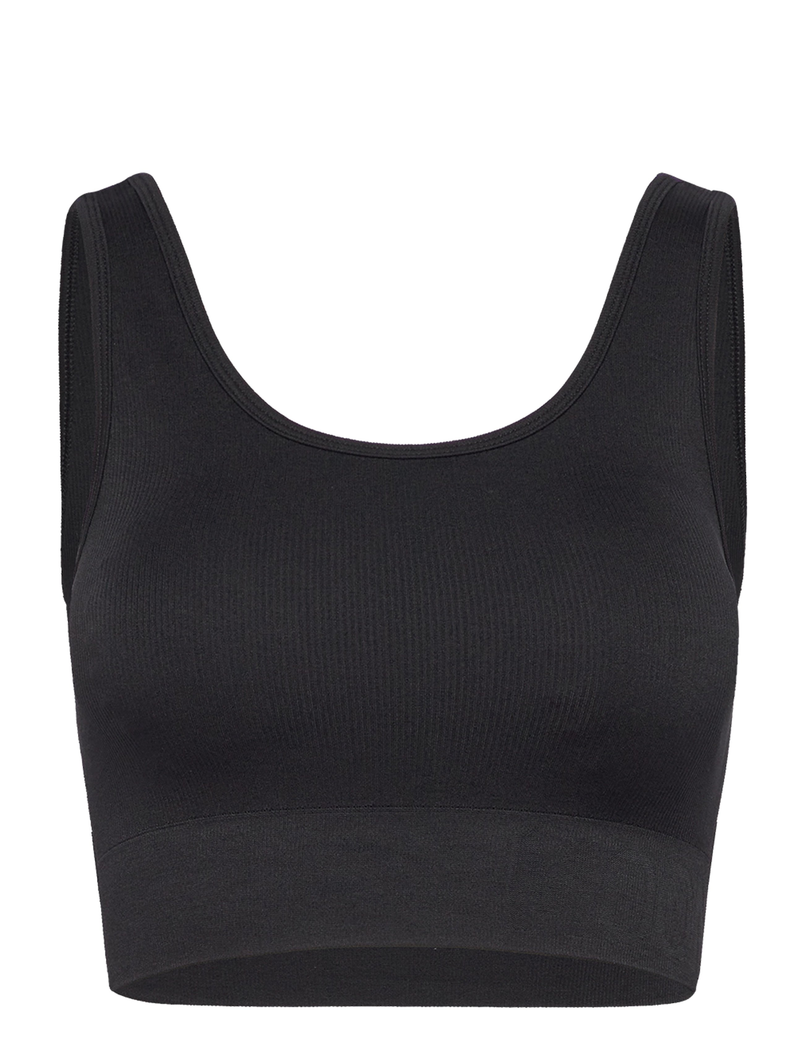 Moonchild Yoga Wear Soft Rib Seamless Crop Top - Tøj - BLACK IRIS / black