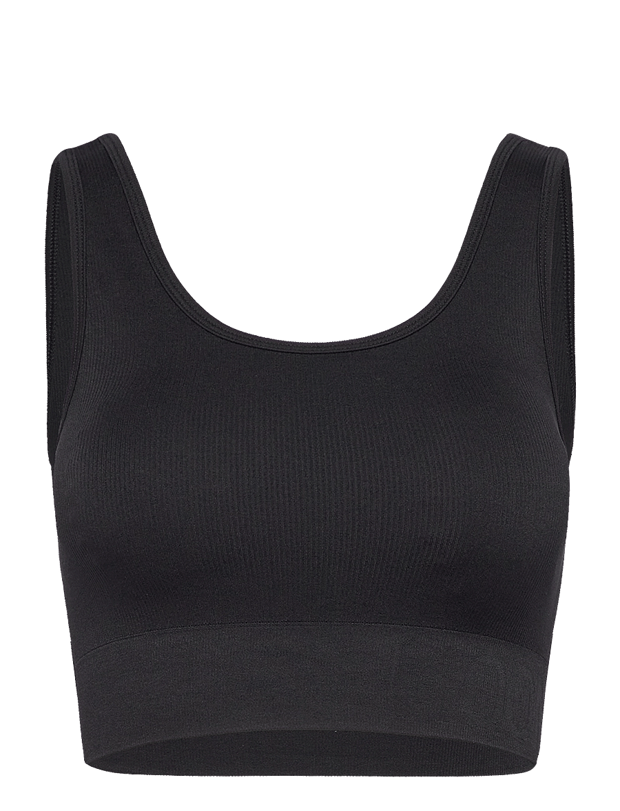 Moonchild Yoga Wear - Soft Rib Seamless Crop Top - crop tops - black iris - 1
