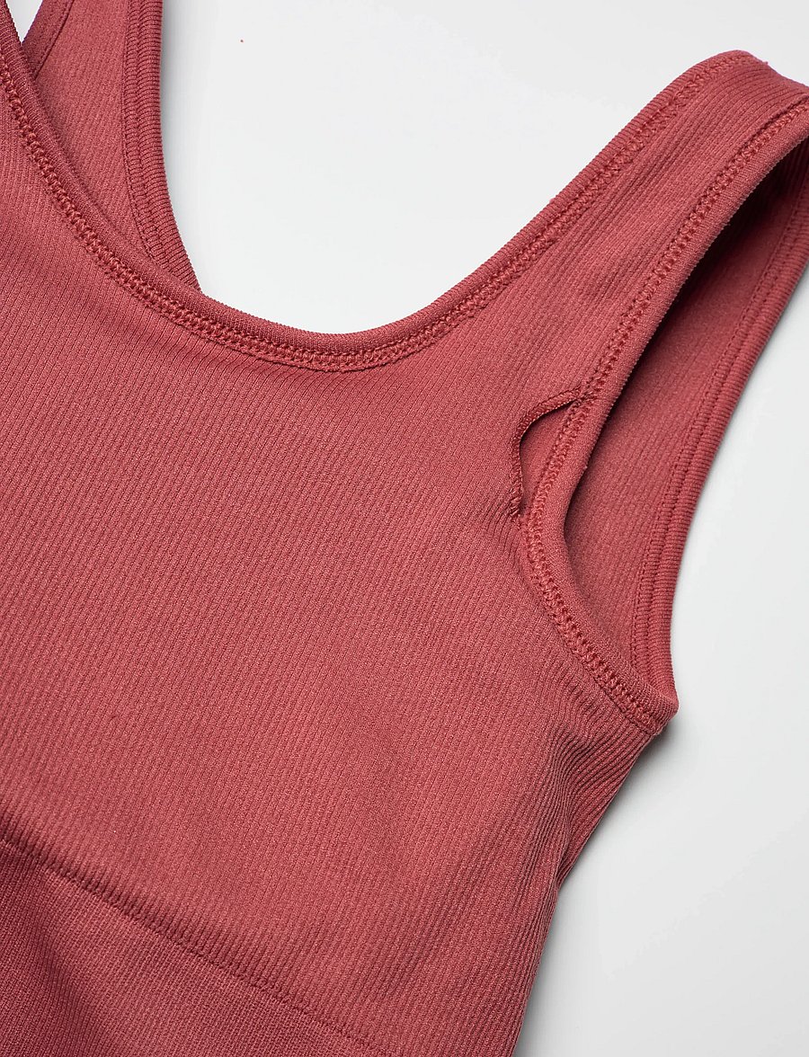 Moonchild Yoga Wear - Soft Rib Seamless Crop Top - crop tops - blush - 2