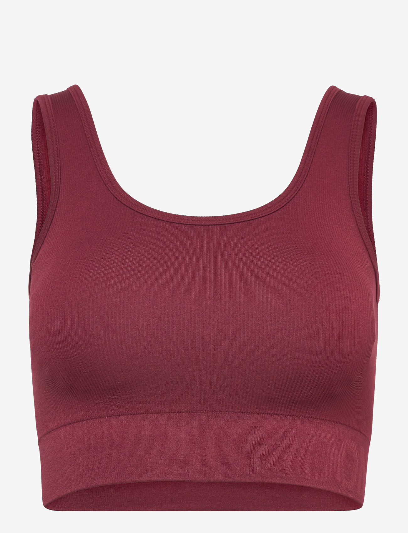 Moonchild Yoga Wear - Soft Rib Seamless Crop Top - crop-tops - burgundy - 0