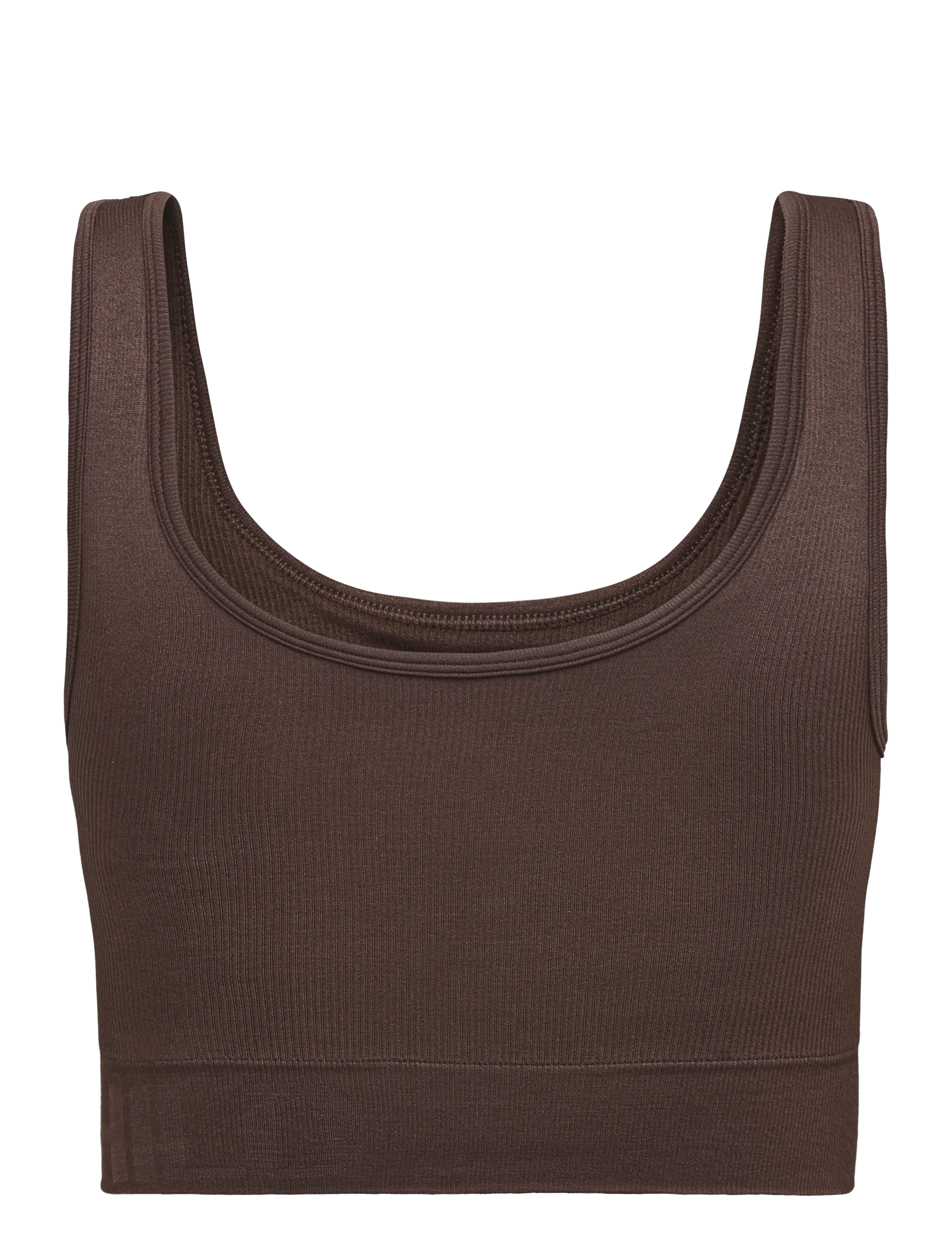 Moonchild Yoga Wear - Soft Rib Seamless Crop Top - tanktops - coco powder - 1
