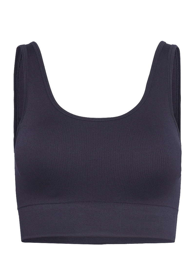 Moonchild Yoga Wear - Soft Rib Seamless Crop Top - crop-tops - navy blue - 1