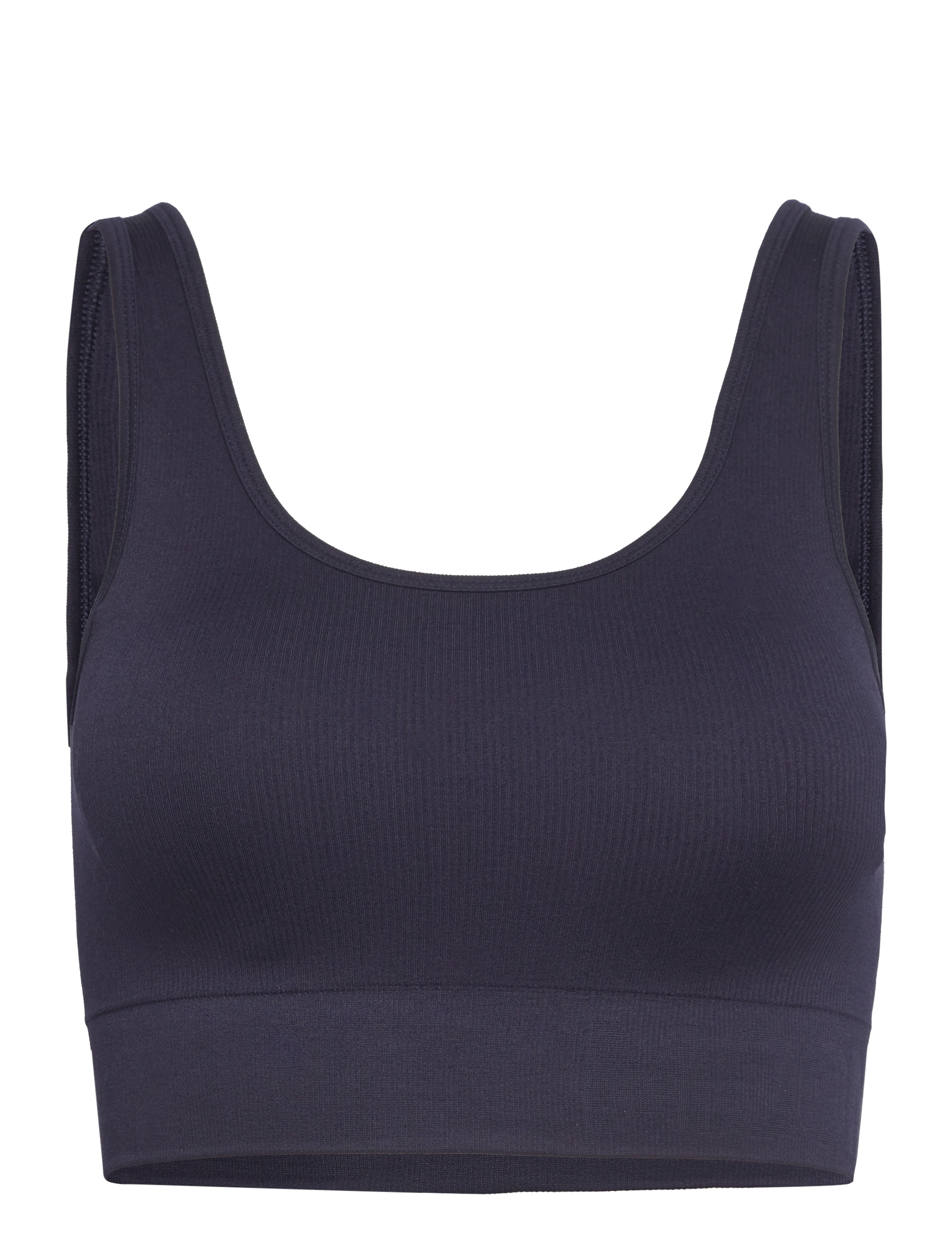 Moonchild Yoga Wear Soft Rib Seamless Crop Top - Tøj - NAVY BLUE / navy