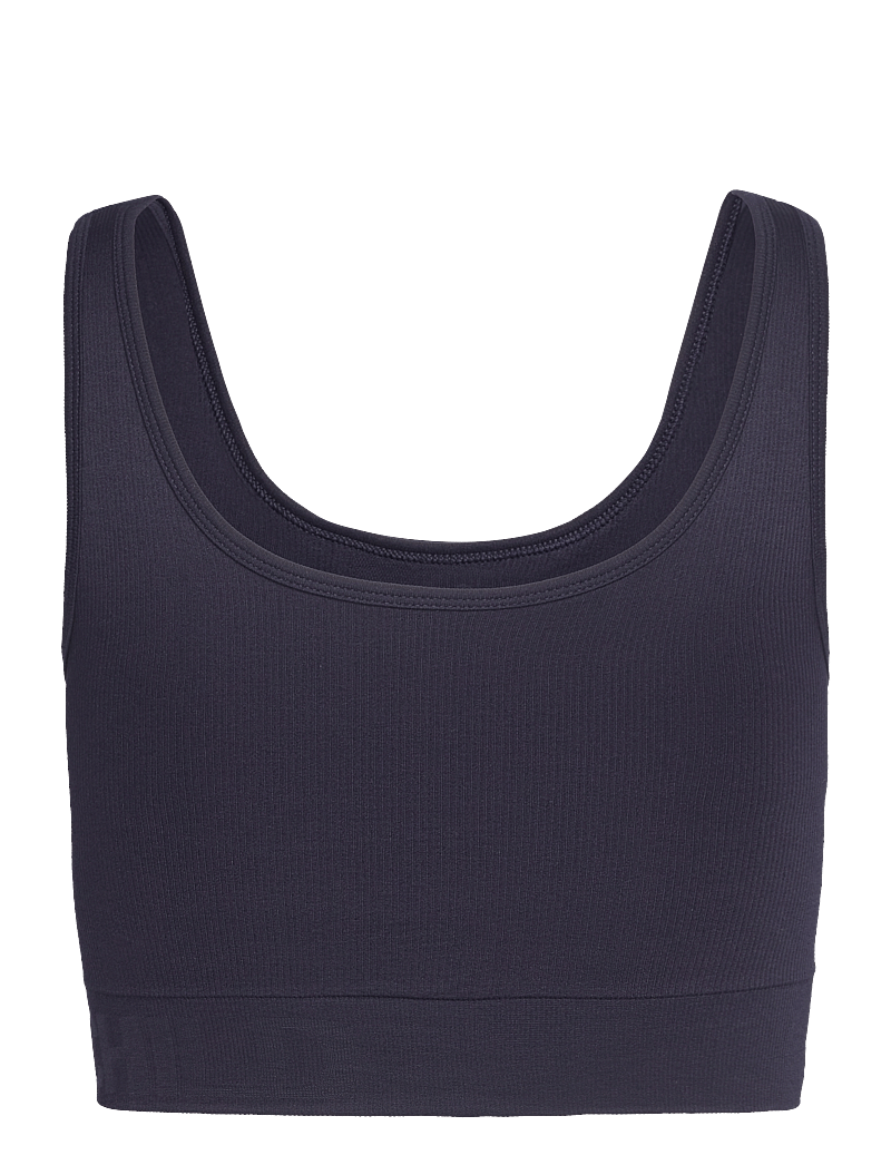 Moonchild Yoga Wear - Soft Rib Seamless Crop Top - crop-tops - navy blue - 2