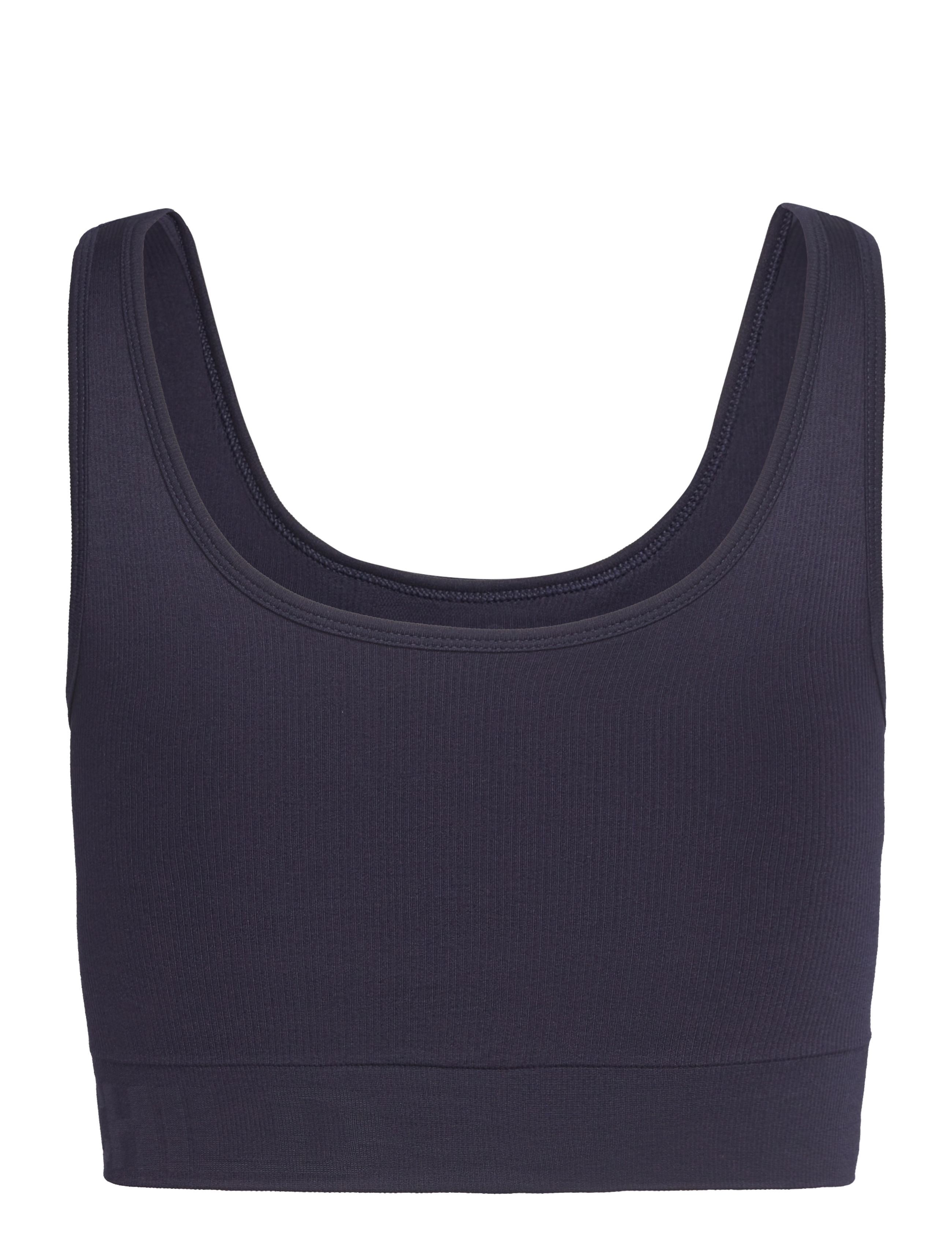Moonchild Yoga Wear - Soft Rib Seamless Crop Top - crop-tops - navy blue - 2
