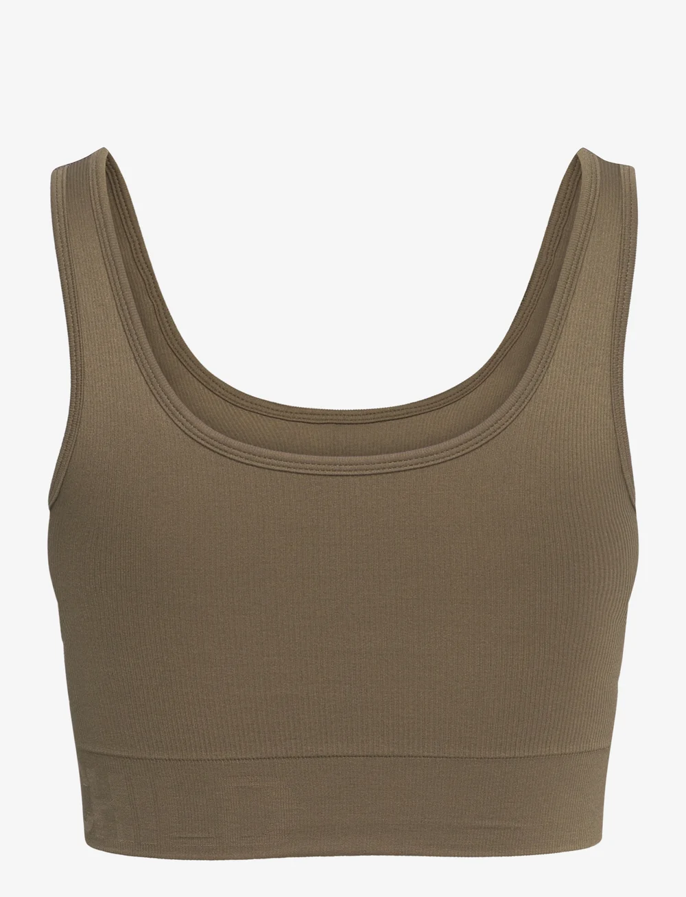 Moonchild Yoga Wear - Soft Rib Seamless Crop Top - crop-tops - olive - 2