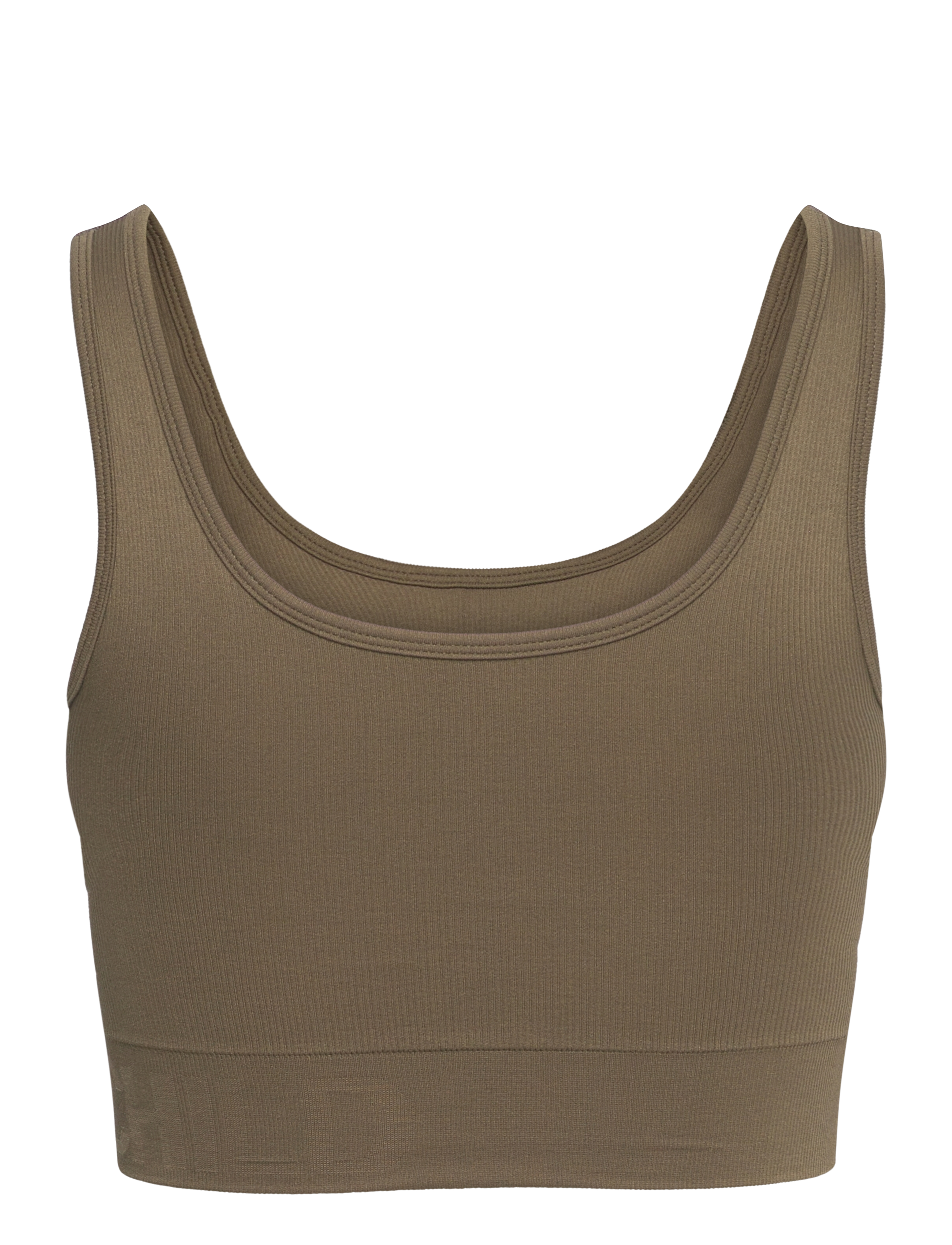 Moonchild Yoga Wear - Soft Rib Seamless Crop Top - crop tops - olive - 2