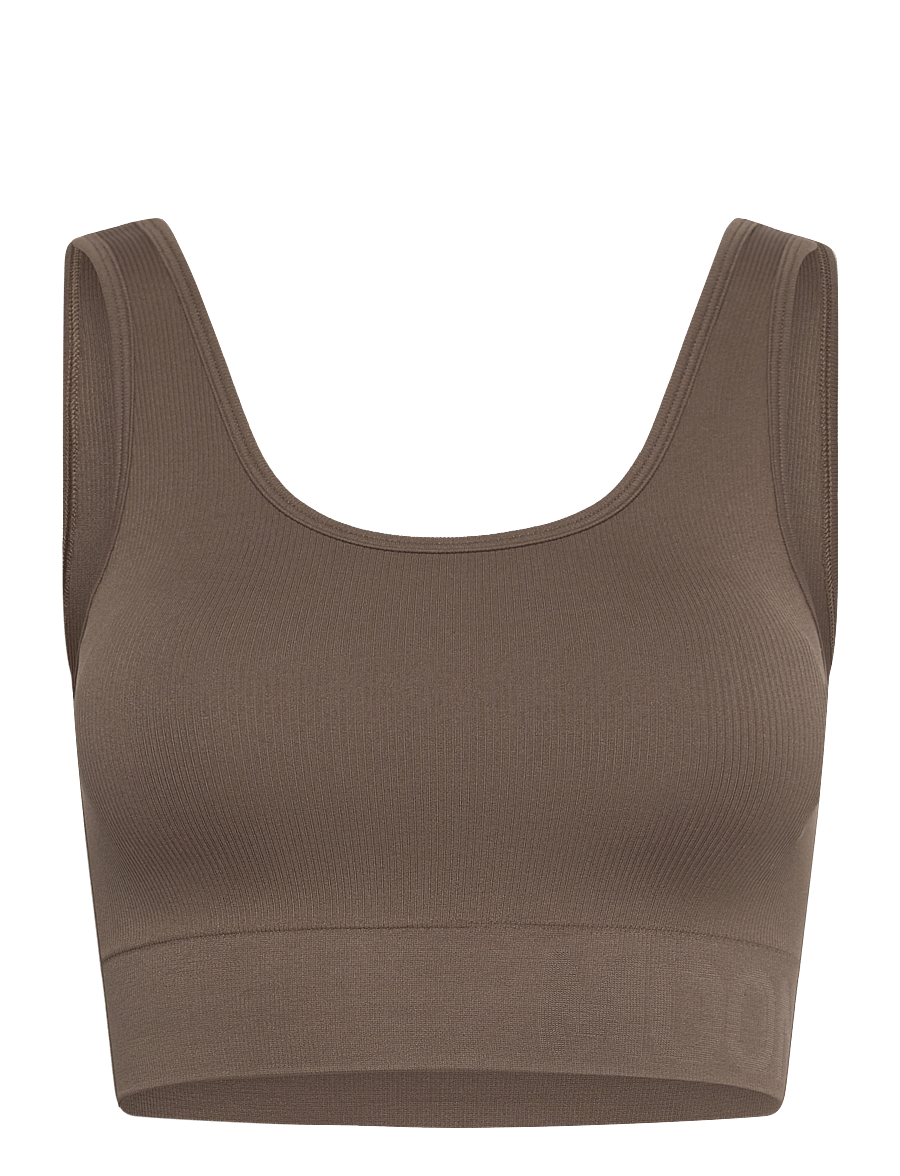 Moonchild Yoga Wear - Soft Rib Seamless Crop Top - crop tops - storm - 1