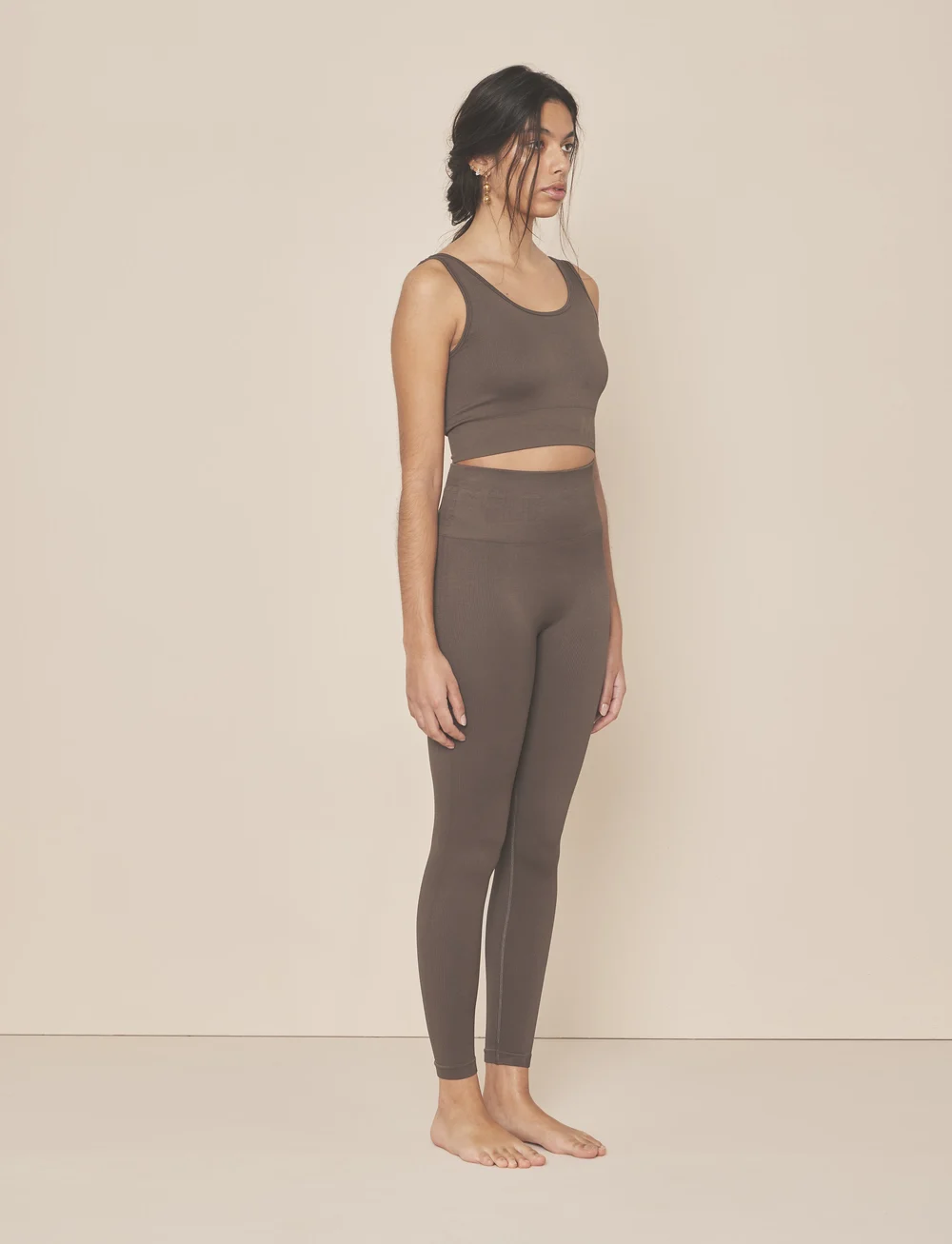 Moonchild Yoga Wear - Soft Rib Seamless Crop Top - crop-tops - storm - 3