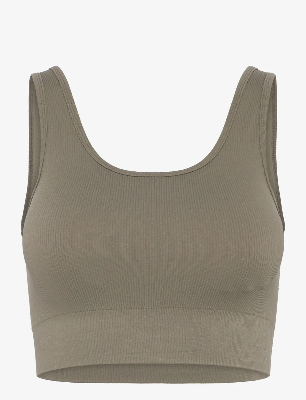Moonchild Yoga Wear - Soft Rib Seamless Crop Top - crop-tops - vintage khaki - 0