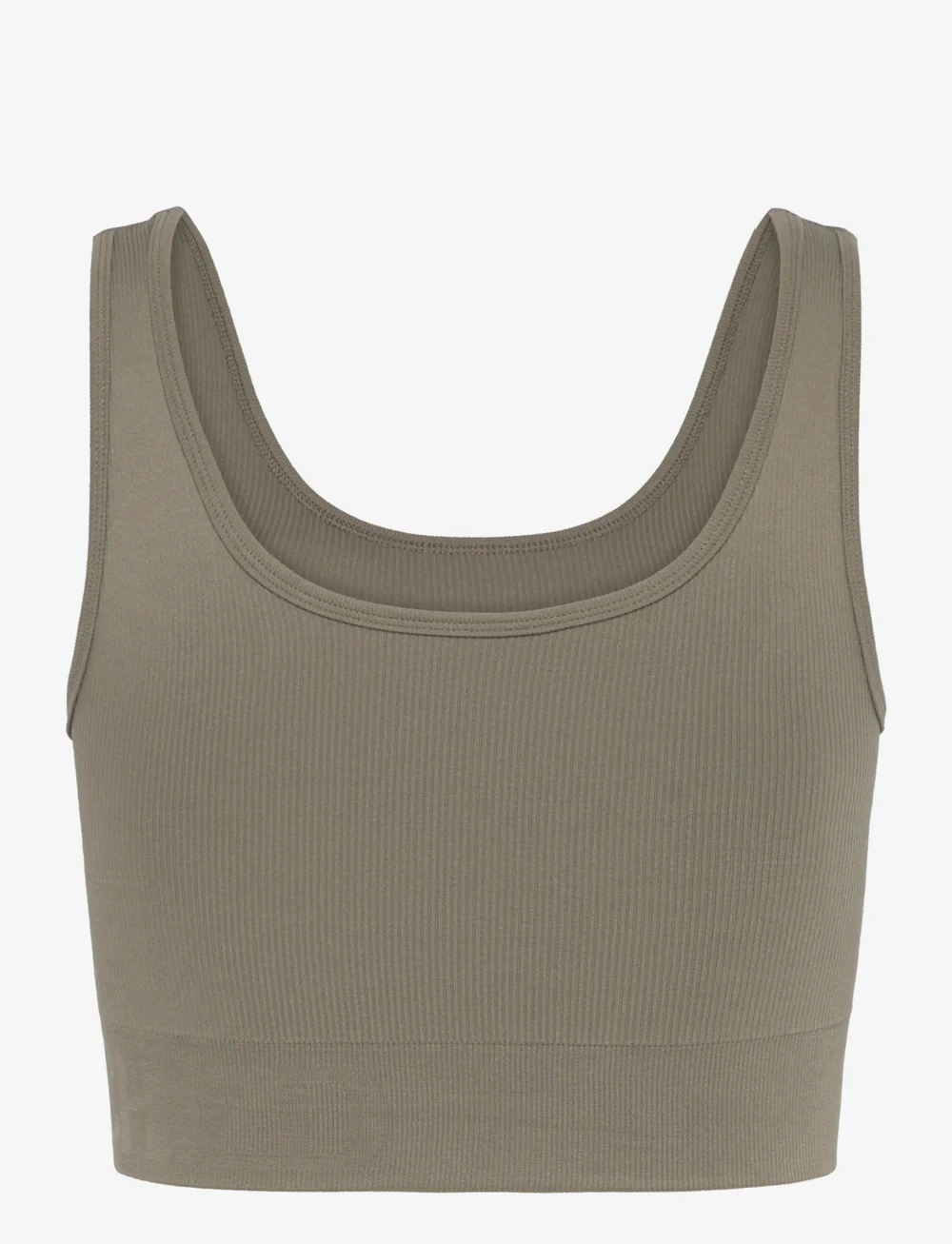 Moonchild Yoga Wear - Soft Rib Seamless Crop Top - crop-tops - vintage khaki - 1