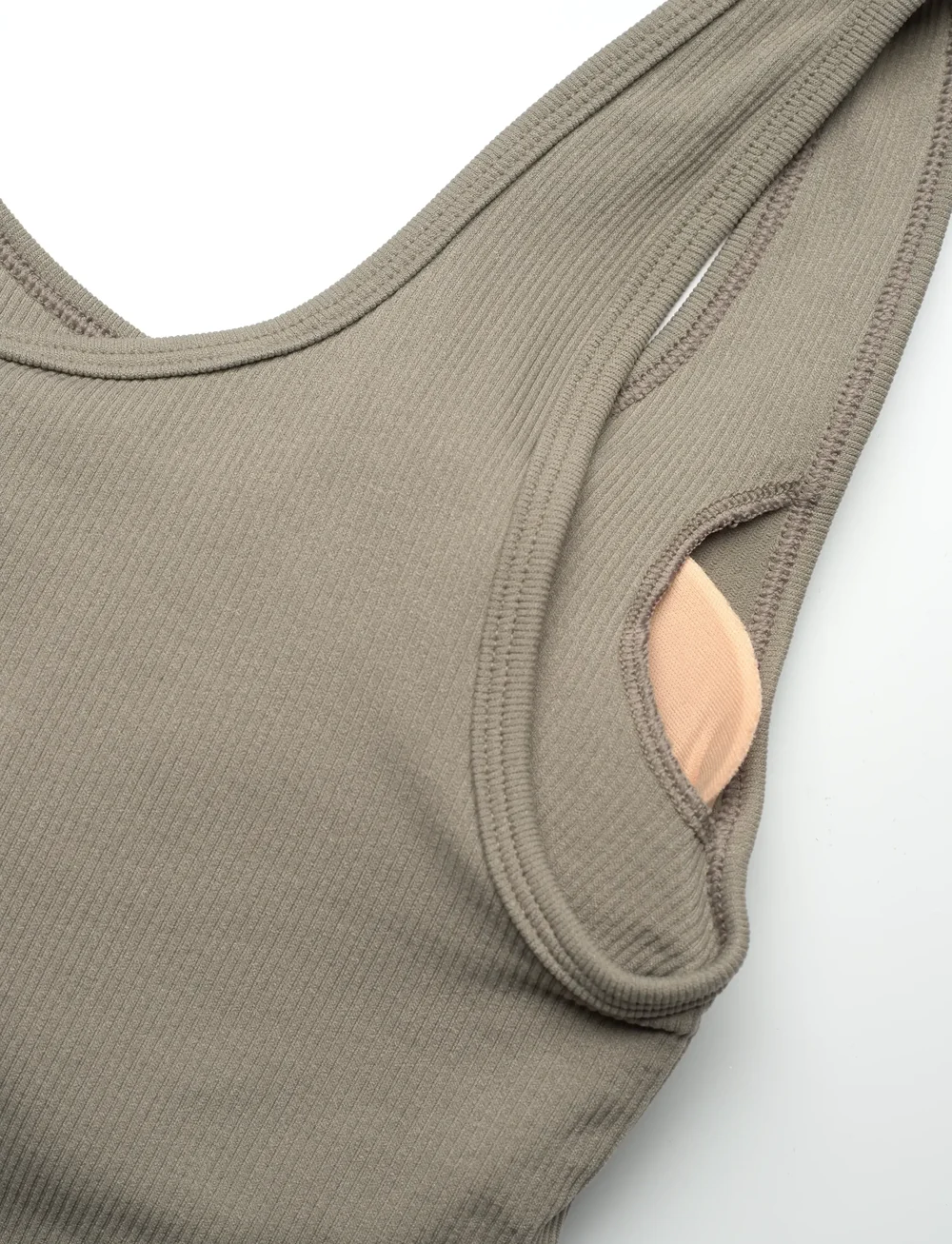 Moonchild Yoga Wear - Soft Rib Seamless Crop Top - crop-tops - vintage khaki - 2
