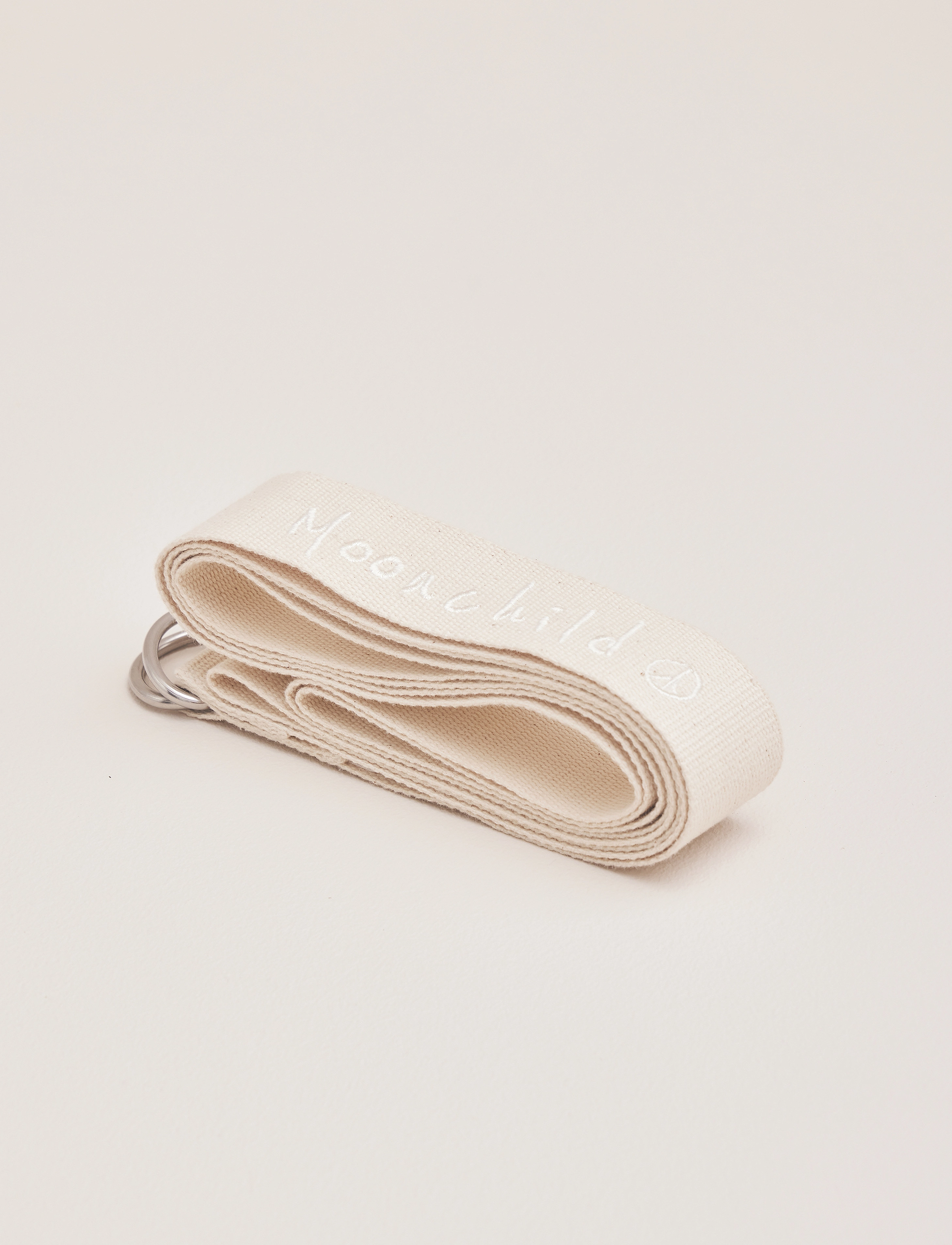 Moonchild Yoga Wear Strap Organic Cott, 240X 3.8 cm, Equipment, Beige - Blocks And Straps, Frauen
