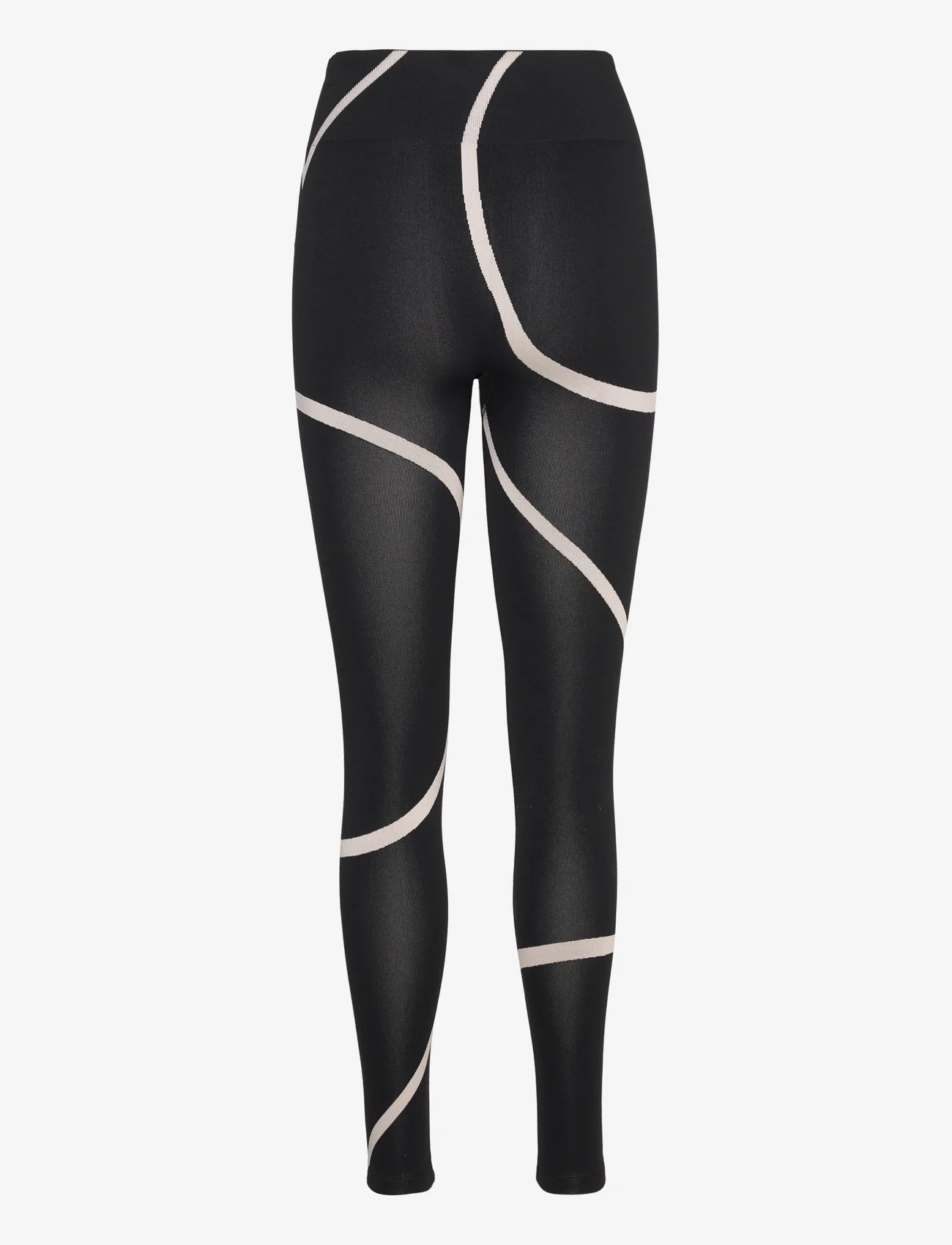 Moonchild Yoga Wear - Loud Logo Legging - bezvīļu legingi - black / sustained grey - 1