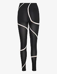 Moonchild Yoga Wear - Loud Logo Legging - besiūlės tamprės - black / sustained grey - 1