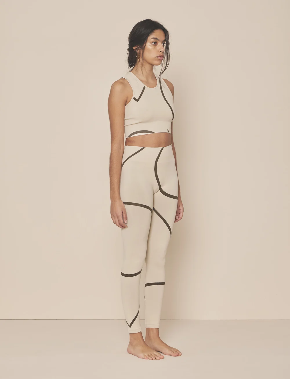 Moonchild Yoga Wear - Loud Logo Legging - seamless tights - rain/storm - 3