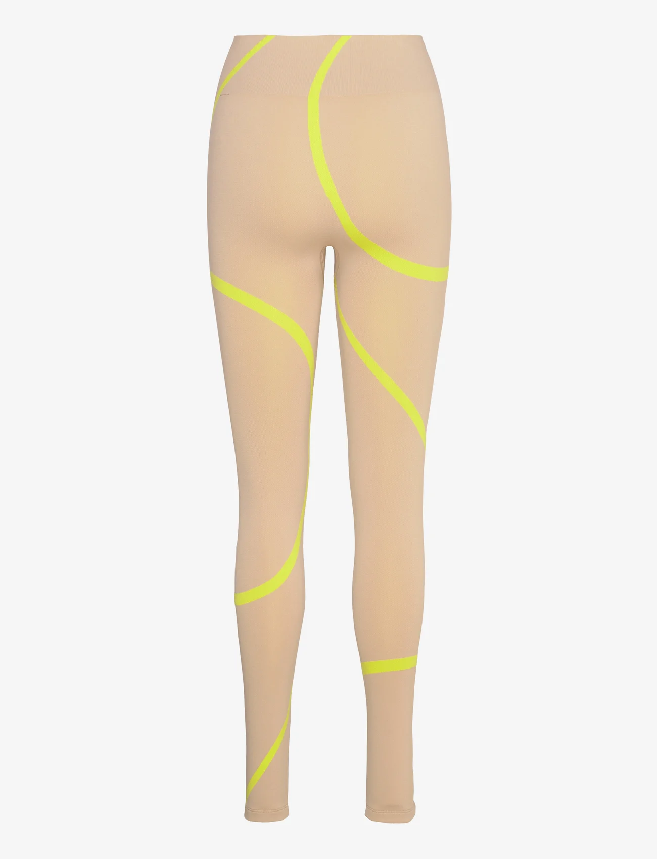 Moonchild Yoga Wear - Loud Logo Legging - seamless tights - silver moon / cyber lime - 1