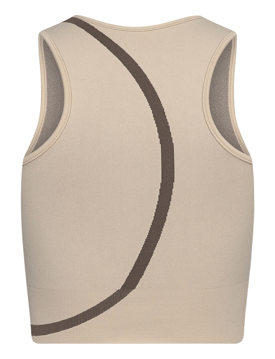 Moonchild Yoga Wear - Loud Logo Crop Top - nabapluusid - rain/storm - 2