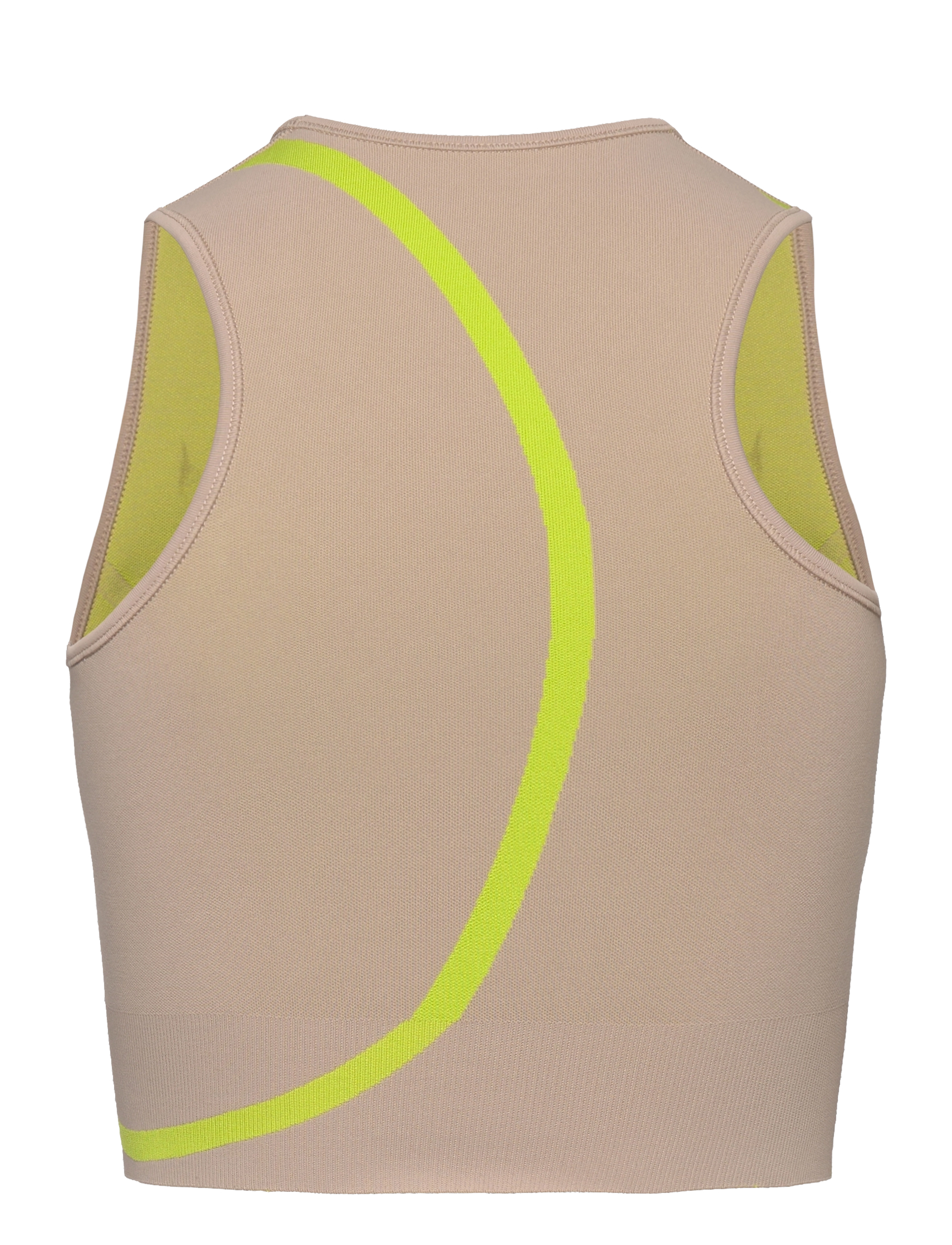 Moonchild Yoga Wear - Loud Logo Crop Top - crop tops - silver moon / cyber lime - 2