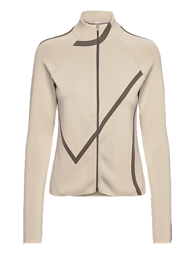 Moonchild Yoga Wear Loud Logo Jacket - Överdelar - RAIN/STORM / beige