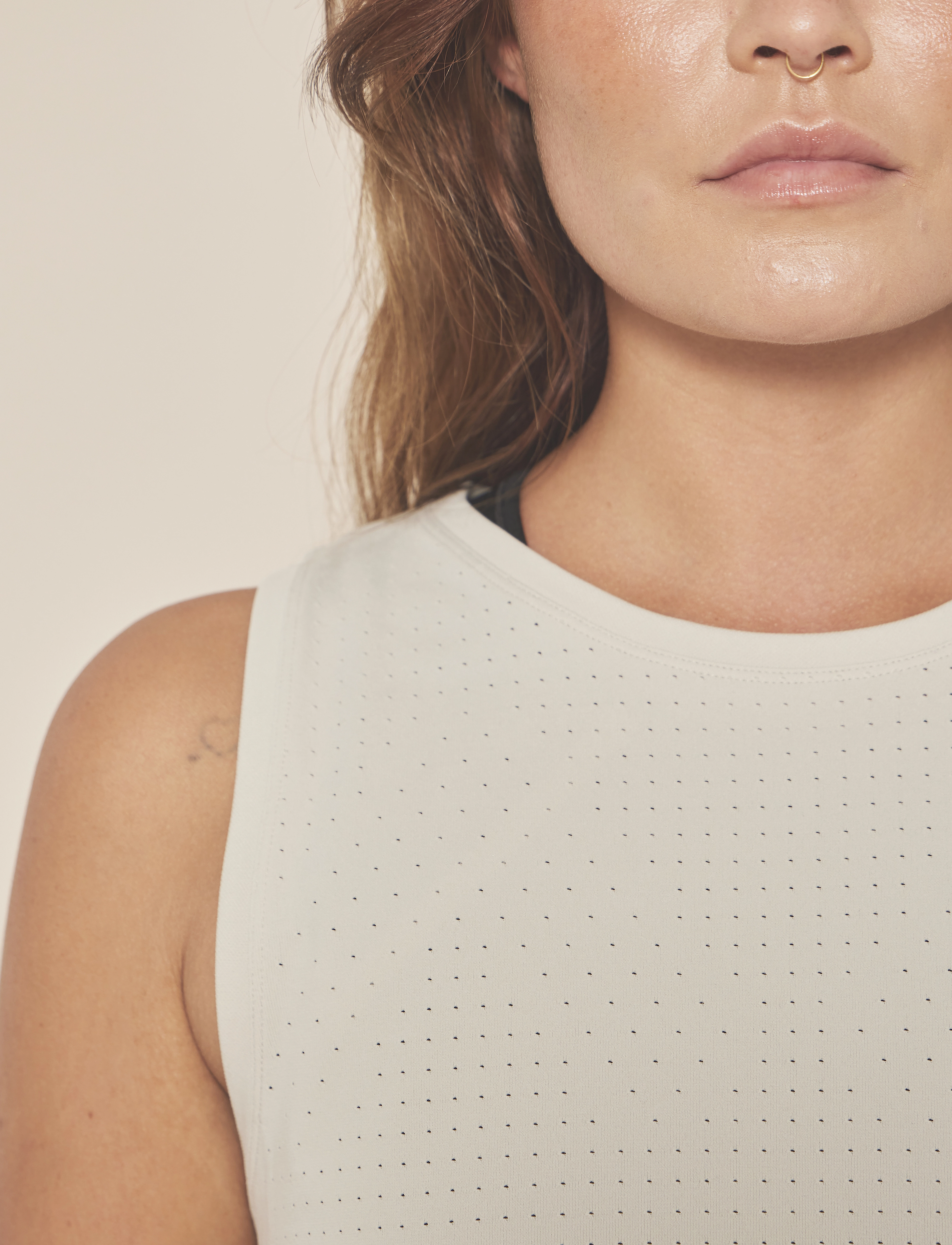 Moonchild Yoga Wear Box Tank Top - Tank tops - PUMICE / beige