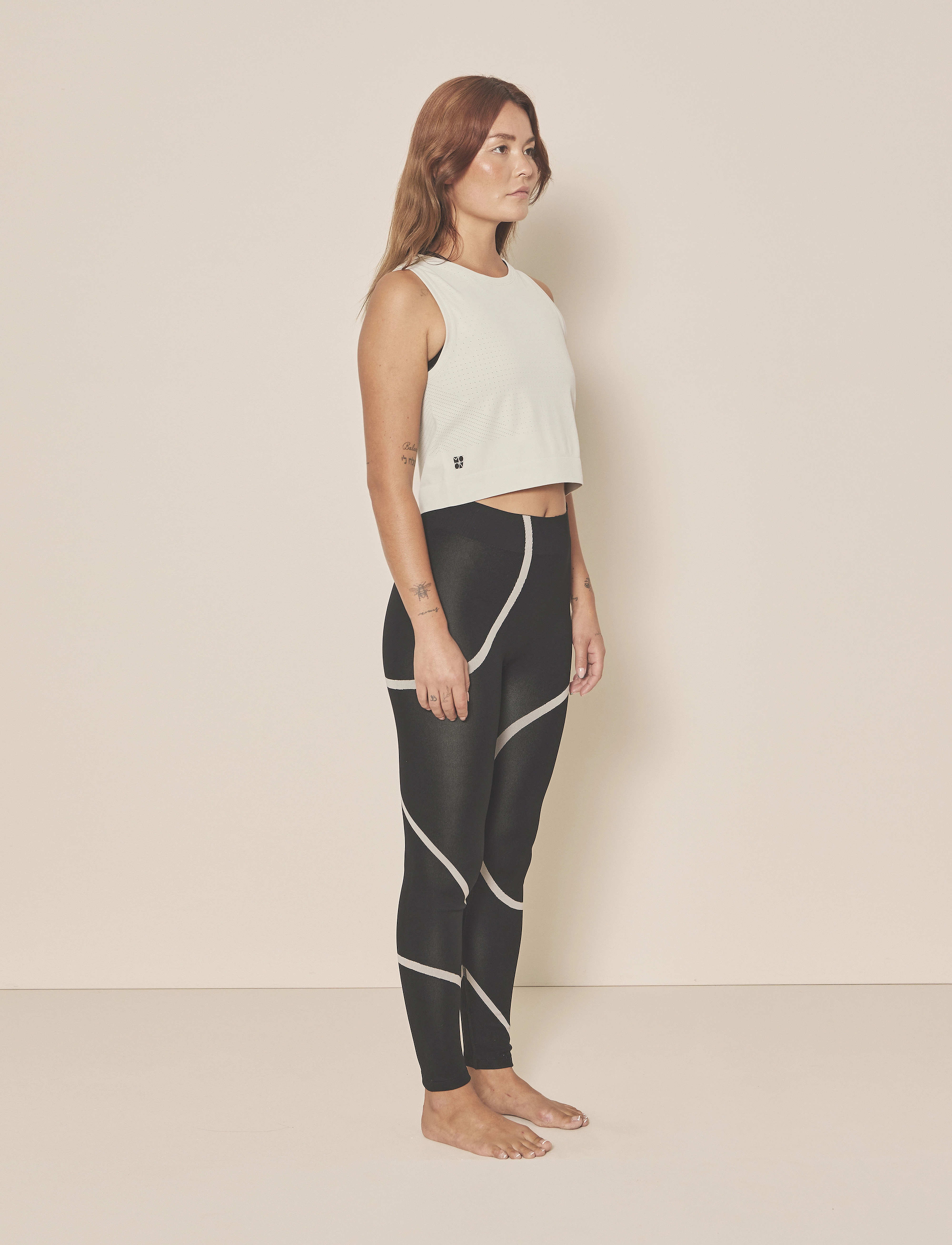 Moonchild Yoga Wear - Box Tank Top - crop tops - pumice - 3