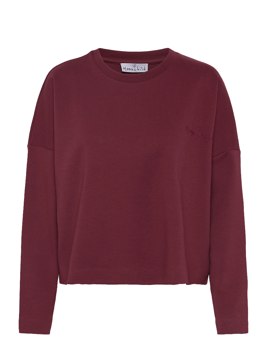 Moonchild Yoga Wear - Moonchild Box Sweatshirt - sweatshirts - burgundy - 1