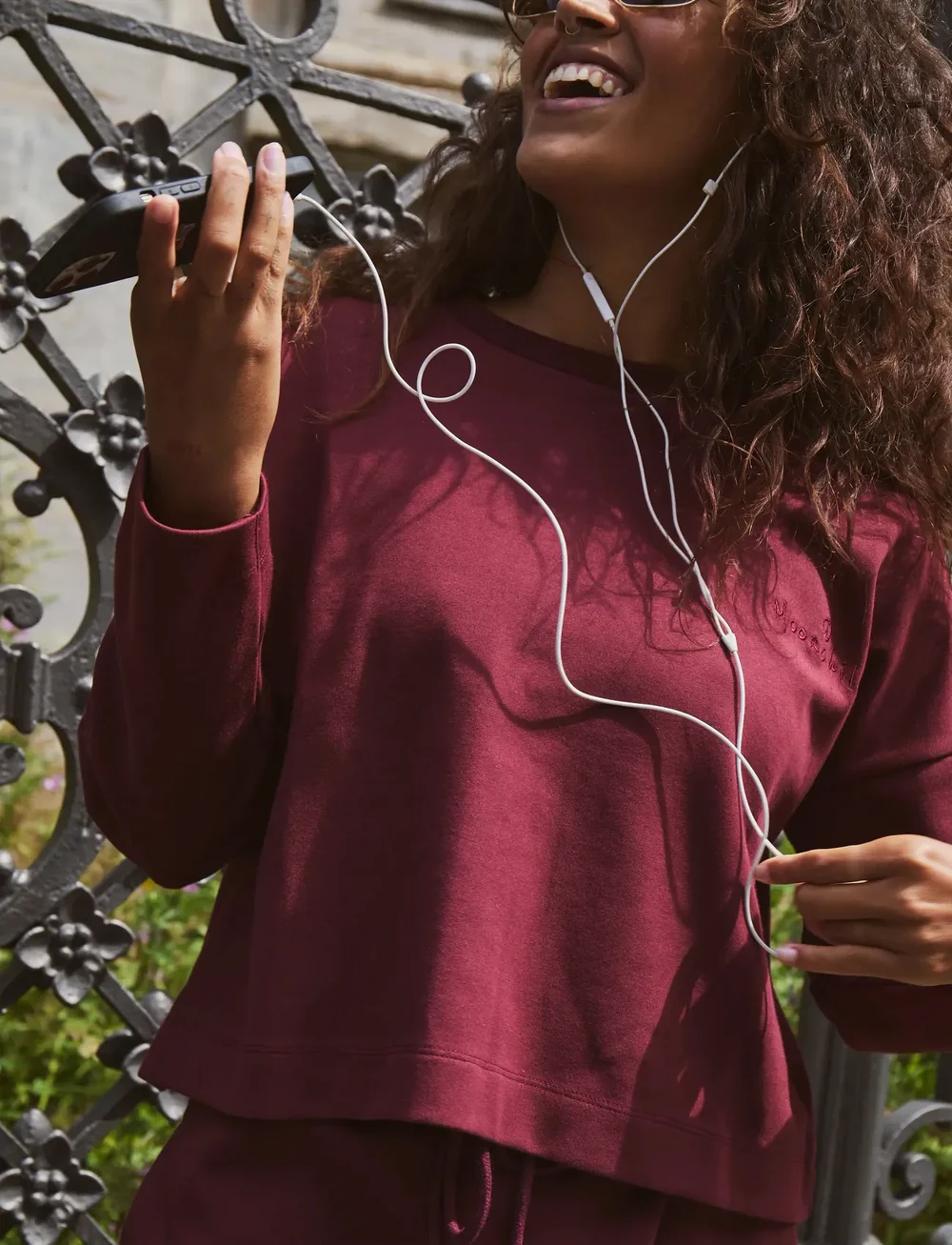Moonchild Yoga Wear - Moonchild Box Sweatshirt - sweatshirts - burgundy - 0