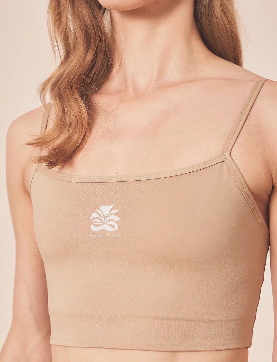 Moonchild Yoga Wear - Moonflower Bra Top - sport bh's - silver moon - 0