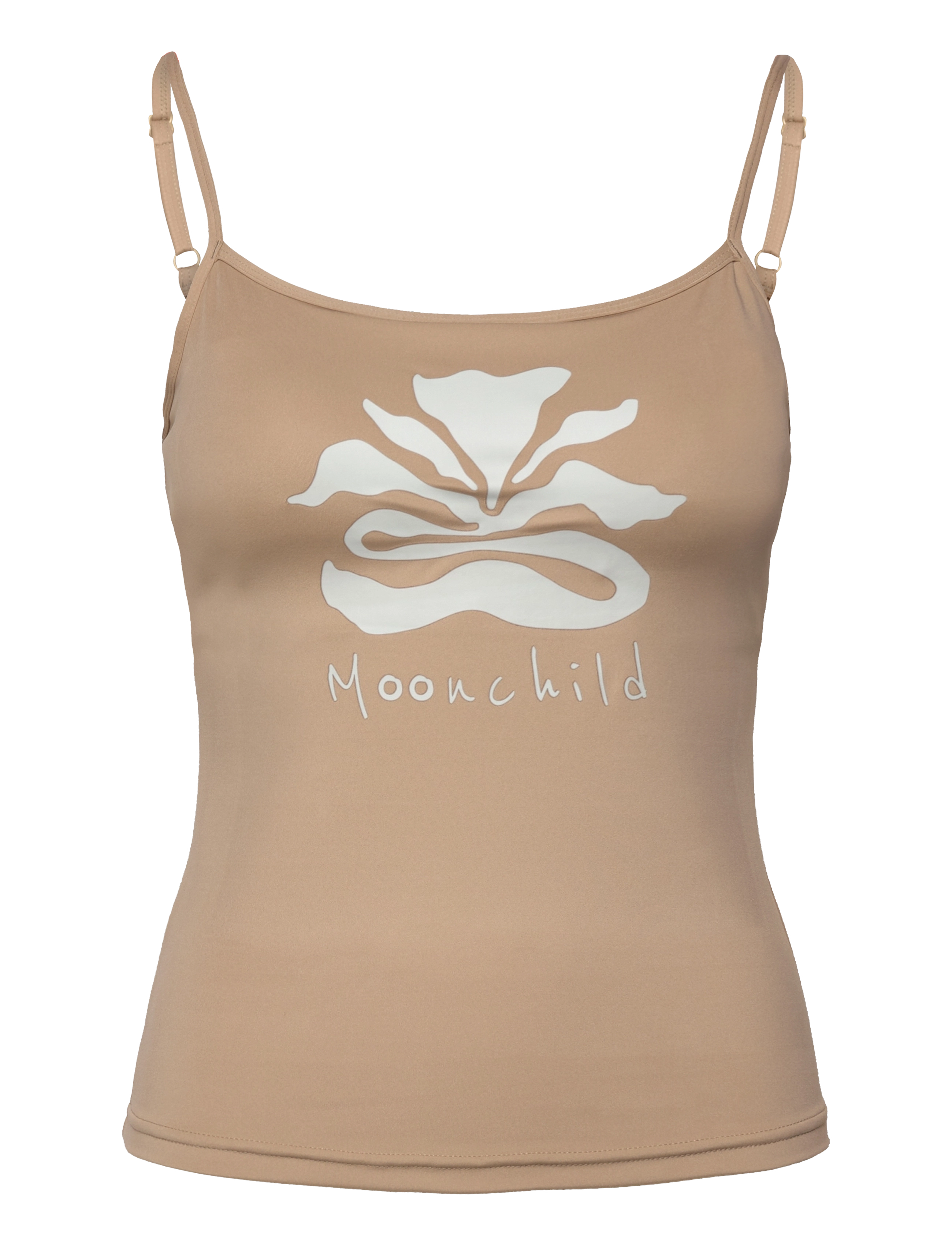 Moonchild Yoga Wear Moonflower Cami - Tøj - SILVER MOON / beige