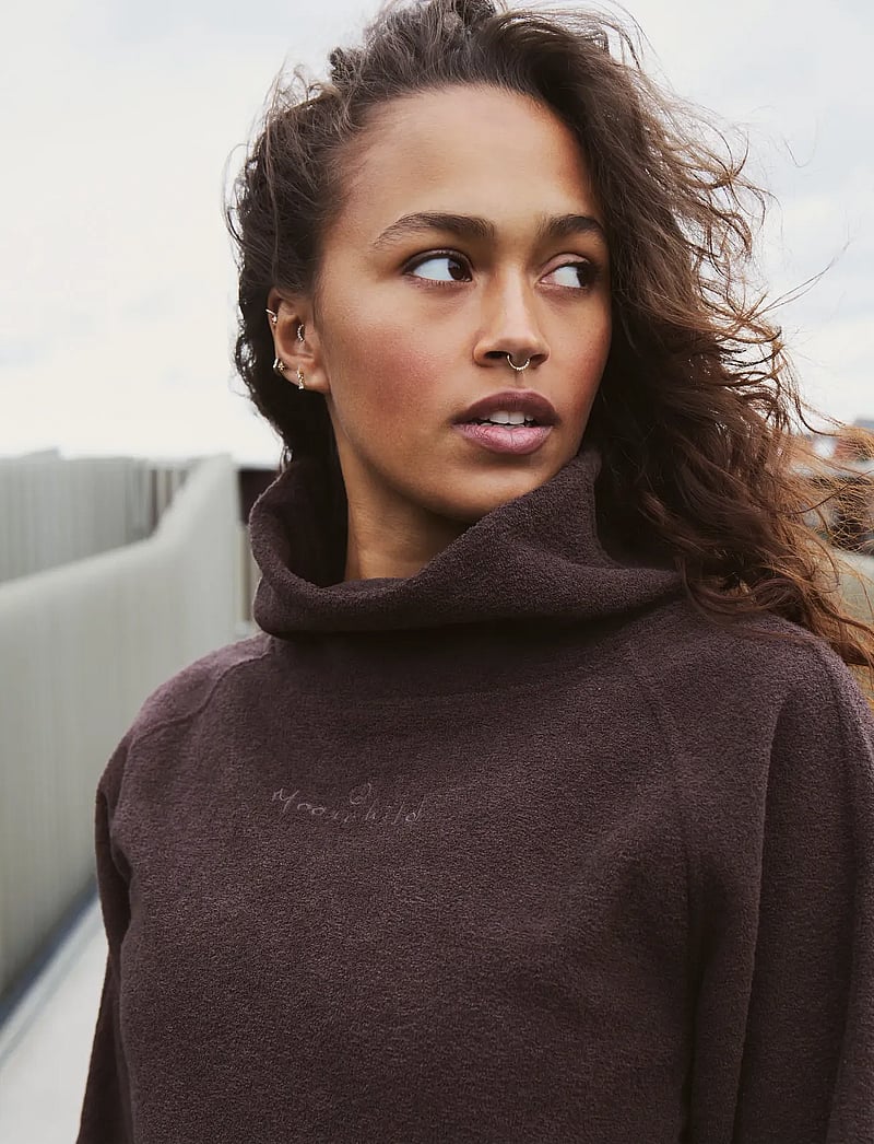 Moonchild Yoga Wear - Anorak Pile Jacket - sweatshirts - walnut brown - 0