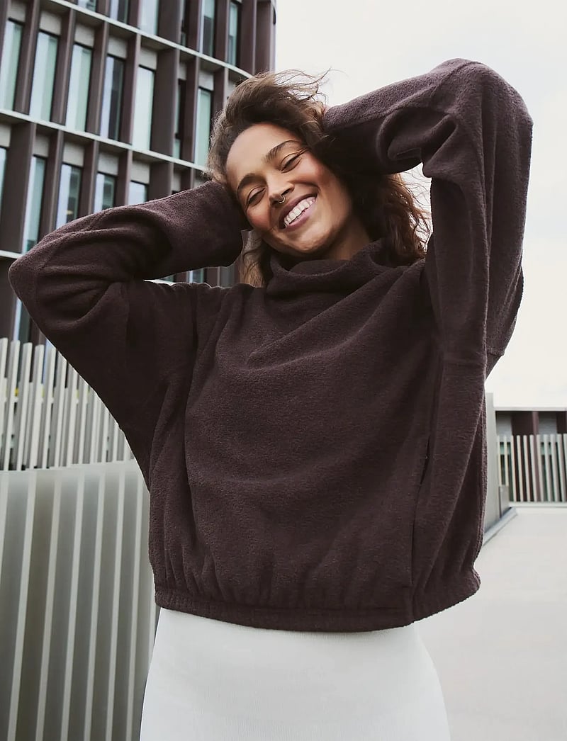 Moonchild Yoga Wear - Anorak Pile Jacket - sweatshirts - walnut brown - 3