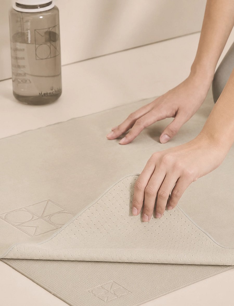 Moonchild Yoga Wear - Moon Hot Yoga Towel - træningsmåtter & tilbehør - sand - 0